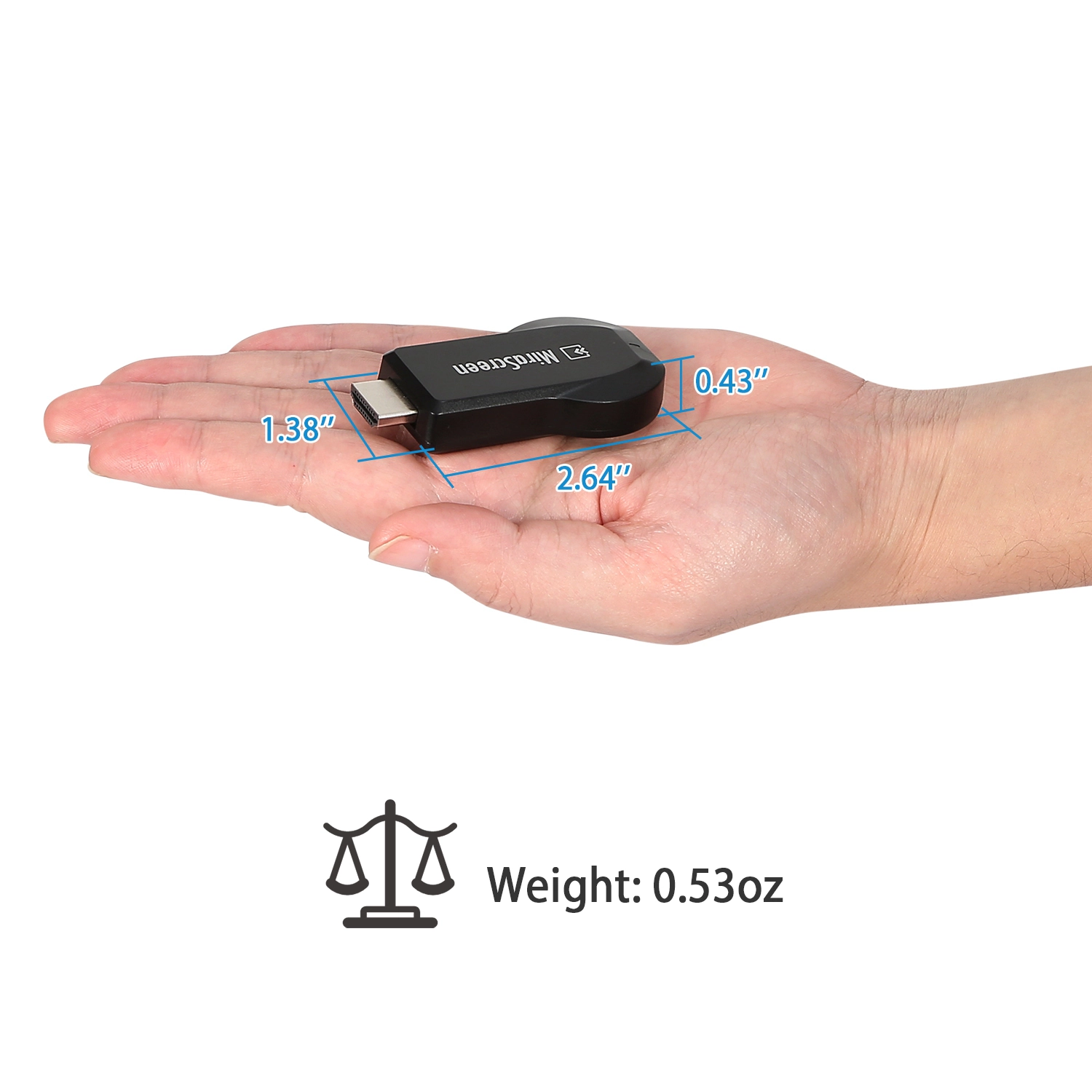 GBruno 1080P Wireless Display Adapter HDMI Dongle