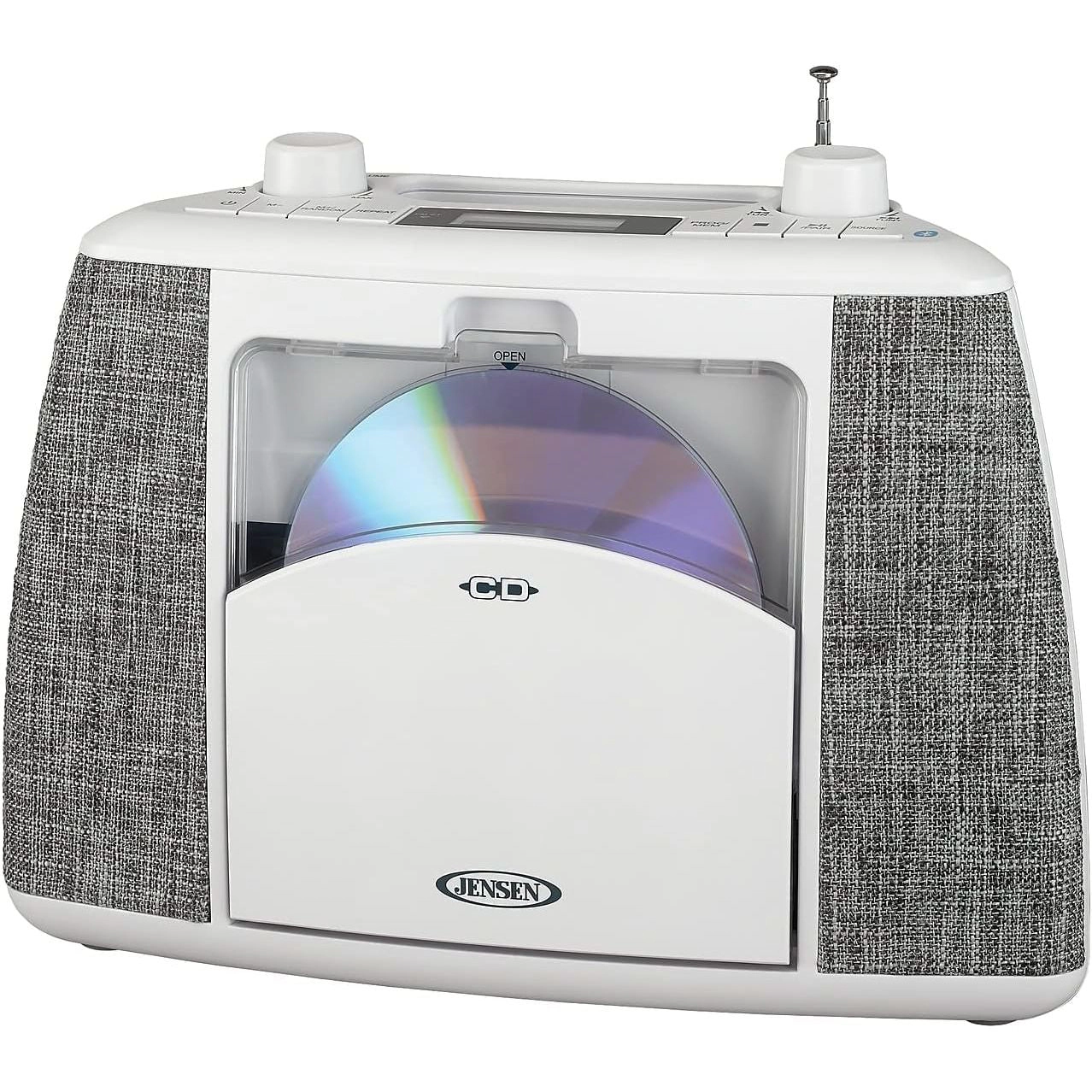 Jensen Portable Bluetooth CD Stereo System with AM/FM Radio CD-565