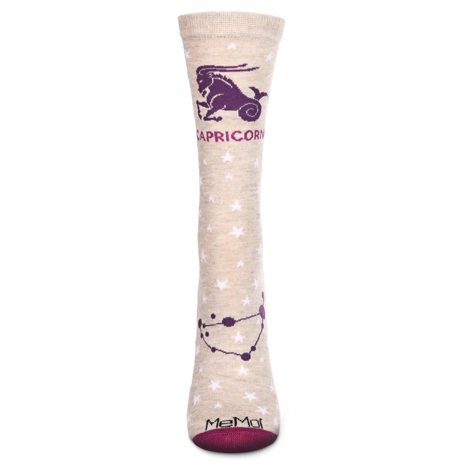 MeMoi Women's Capricorn Zodiac Sign Crew Socks