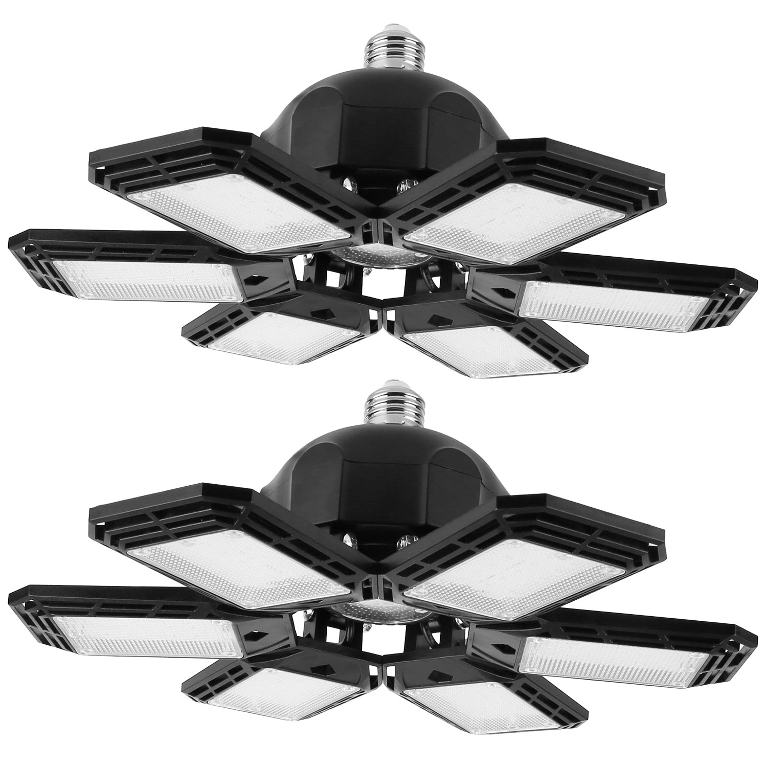 GBruno 2-Pack Adjustable LED Garage Lights 160W