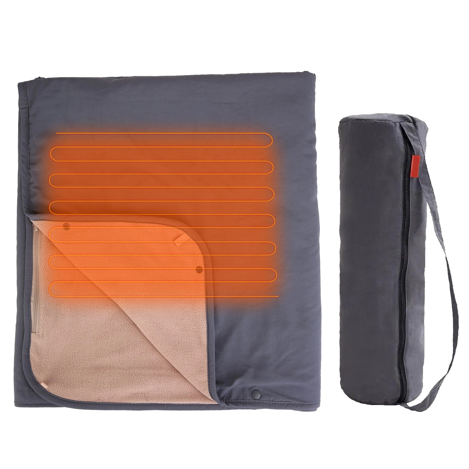 GBruno Waterproof Heated Throw Blanket With Auto-Off
