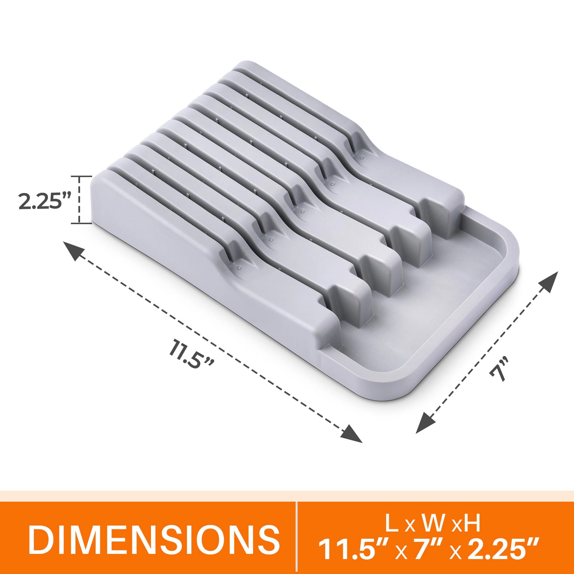 Cheer Collection Knife Drawer Organizer