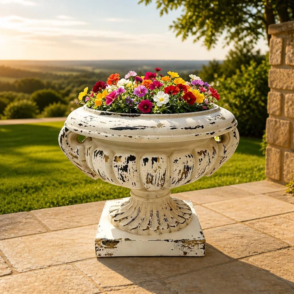 WOW PIONEER Round Durable MgO Planter Pot