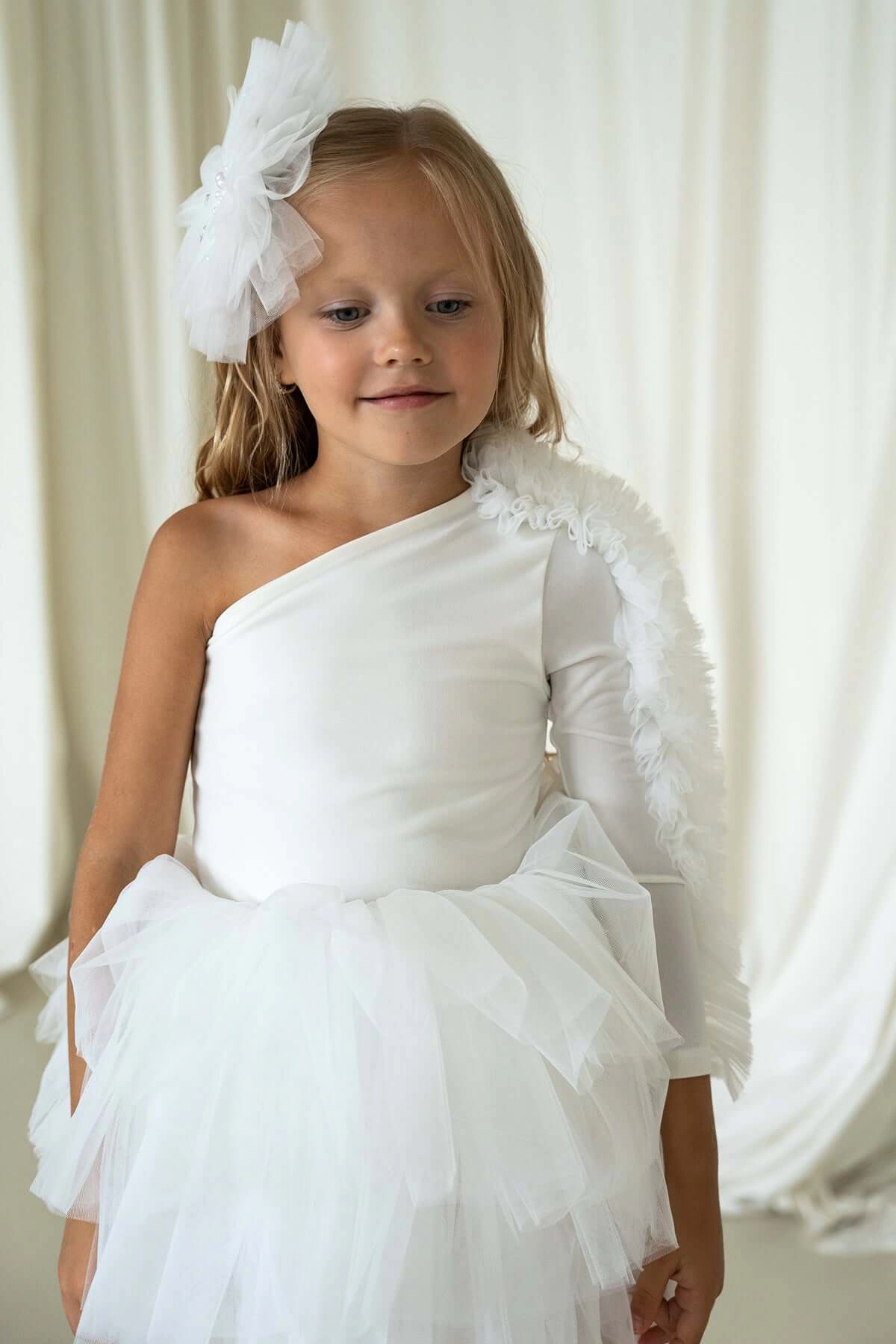 Mini Celebrities Girls One Shoulder Tutu Dress