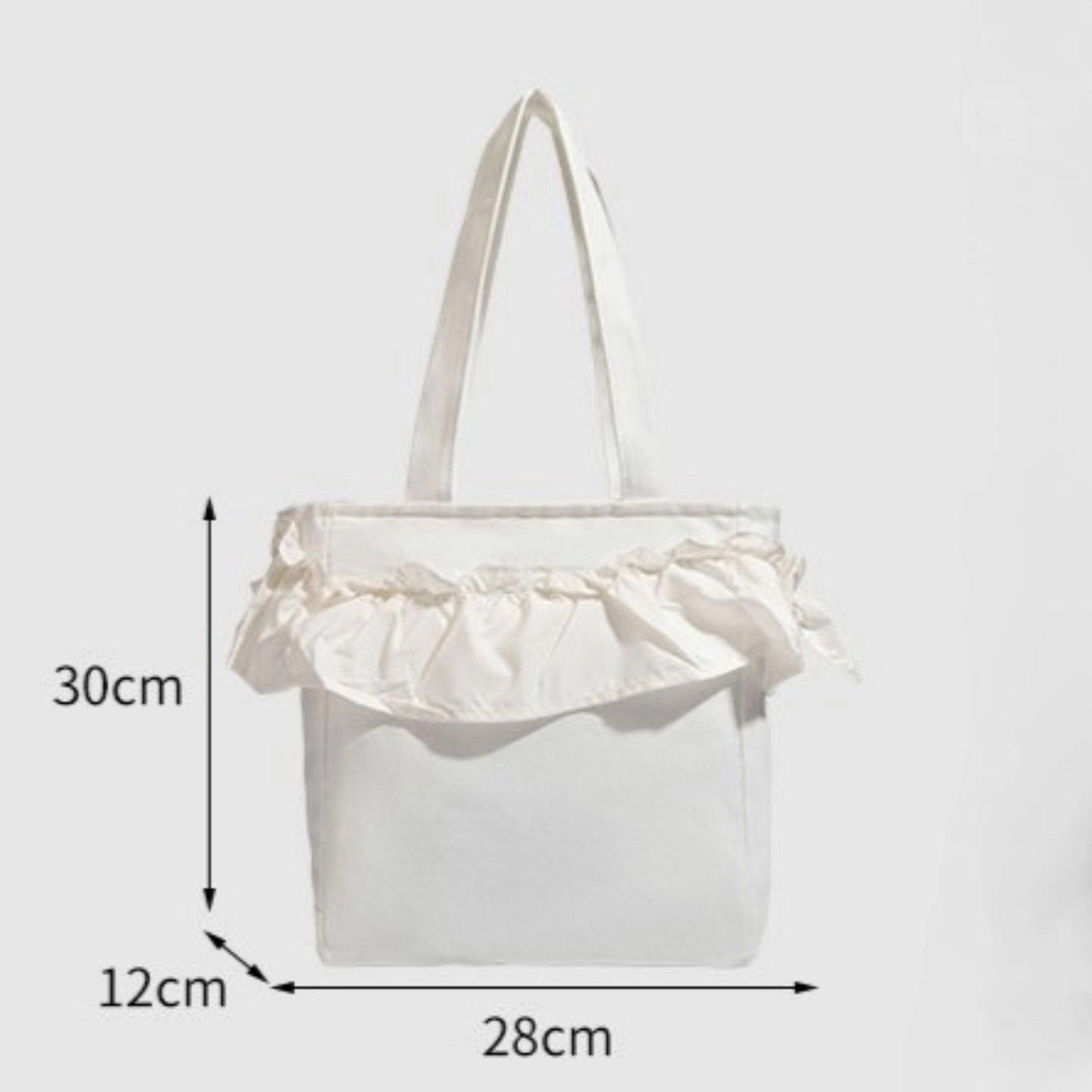 Alilang Women's Ruffle Tote Bag for Women, Large Capacity Shoulder Bag for Work, Travel & Everyday Use