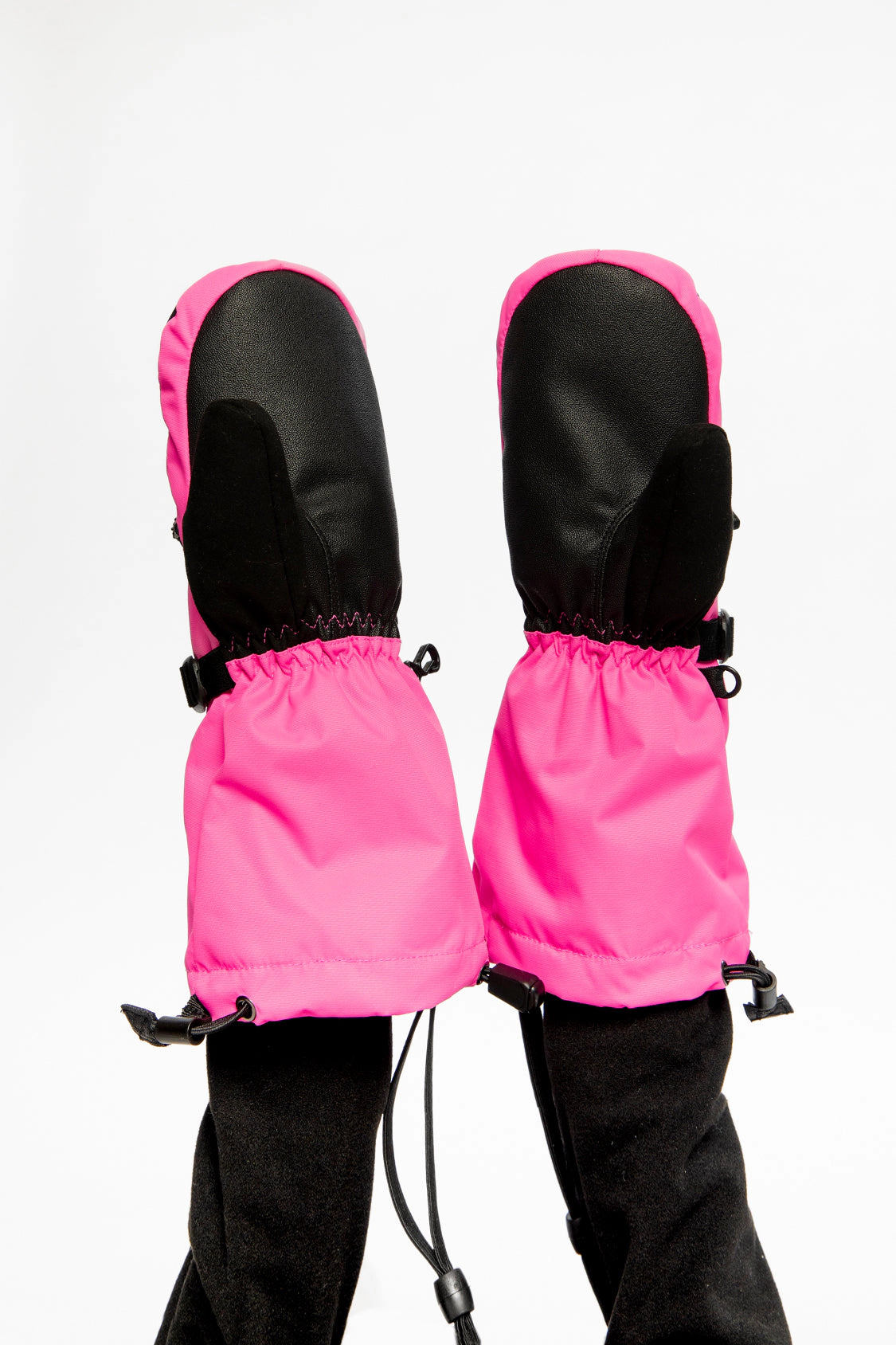 Deux par Girls Teknik Cordura-Reinforced Winter Mittens with Zippered Pocket
