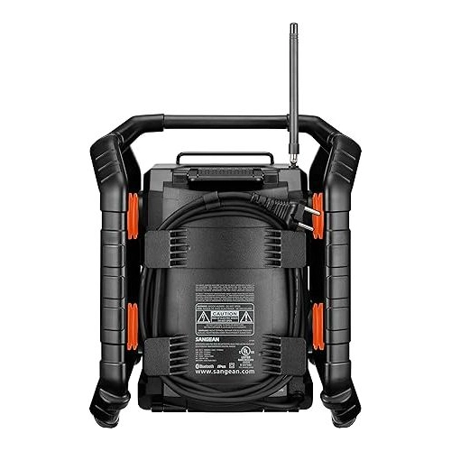SANGEAN U7HD Rugged Jobsite Bluetooth AM/FM HD Digital Radio, Dustproof and Waterproof Outdoor Audio