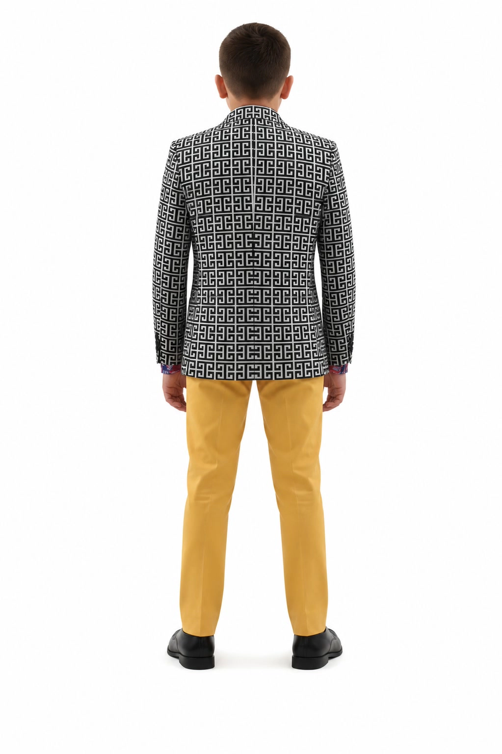Elie Balleh Boys Slim Fit Logo Blazer