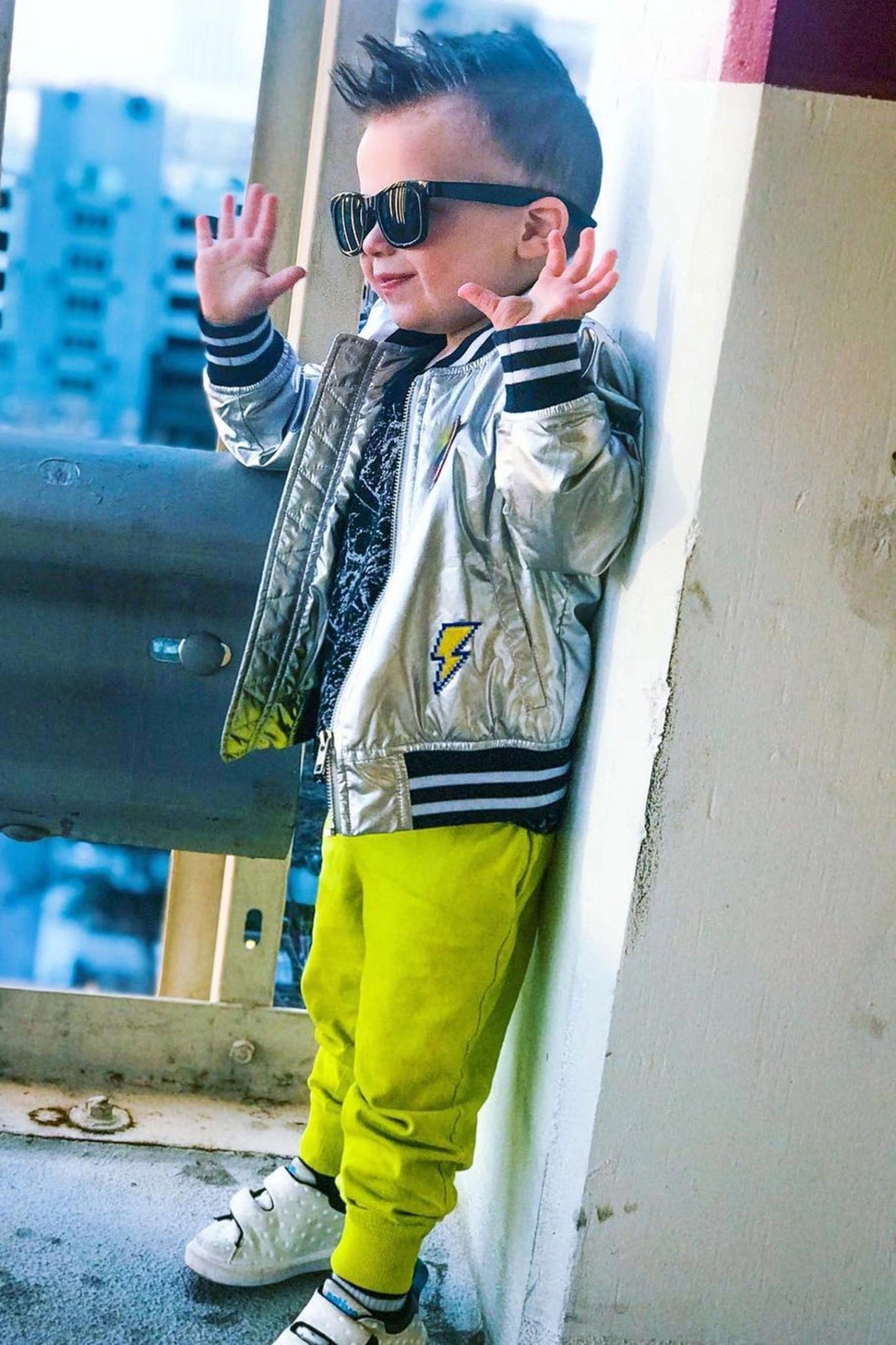 Rockets of Awesome The Silver Bomber Jacket for Unisex