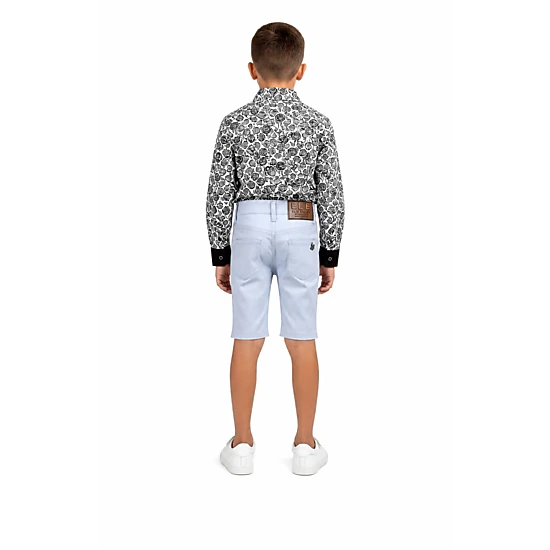 Elie Balleh Boys Slim Fit Cotton Twill Short Pants