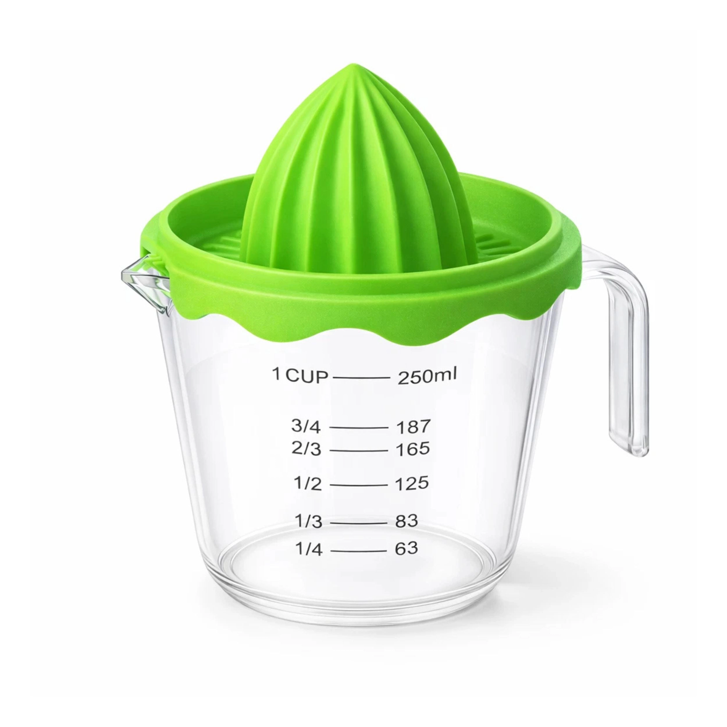 Home Collection Manual Citrus Juicer with Measuring Cup BPA-Free
