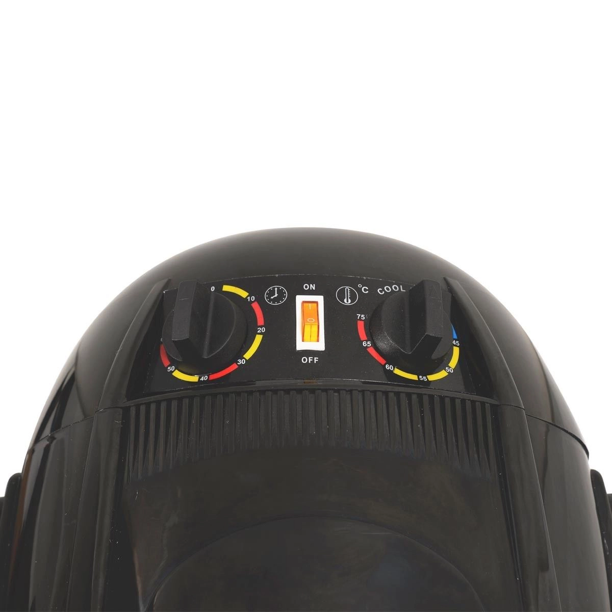 SUGIFT Salon Standing Bonnet Hair Dryer Rolling Hood Heater Adjustable 49-63-in Height 0-60 Minute Timer 75 C Max Black