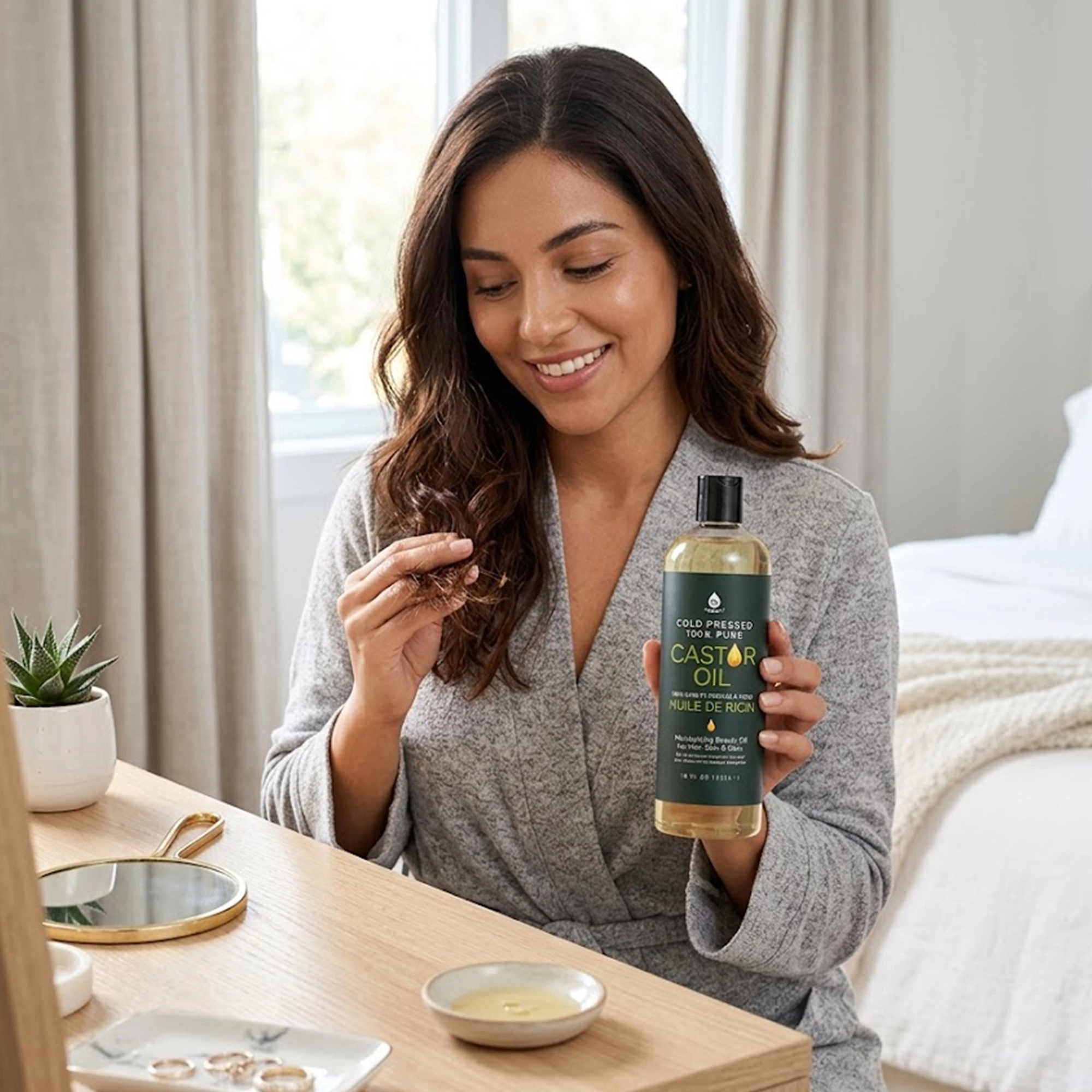 Pursonic Unisex 100% Pure Cold Pressed Castor Oil 16 Oz