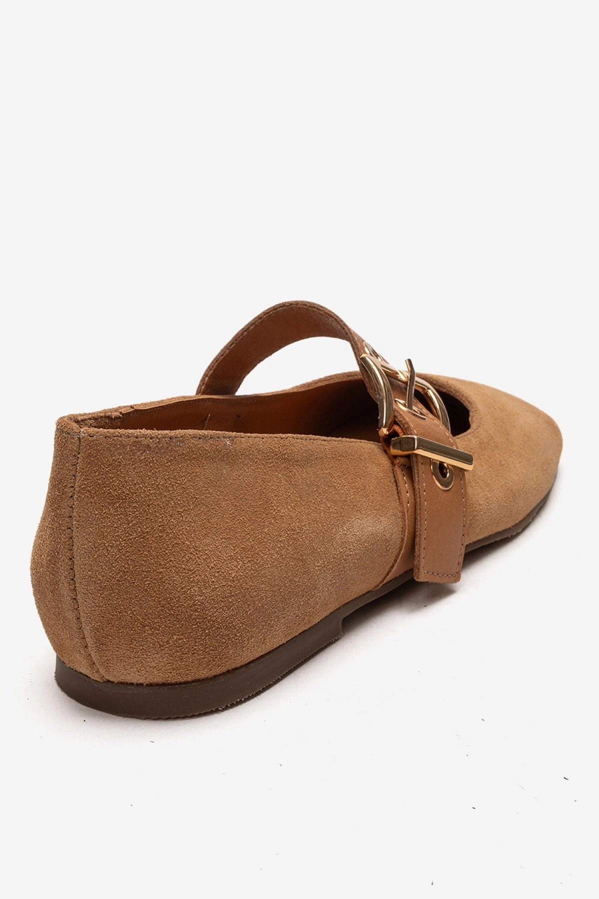 Forever & Always Womens Jonas Leather Ballet Flat