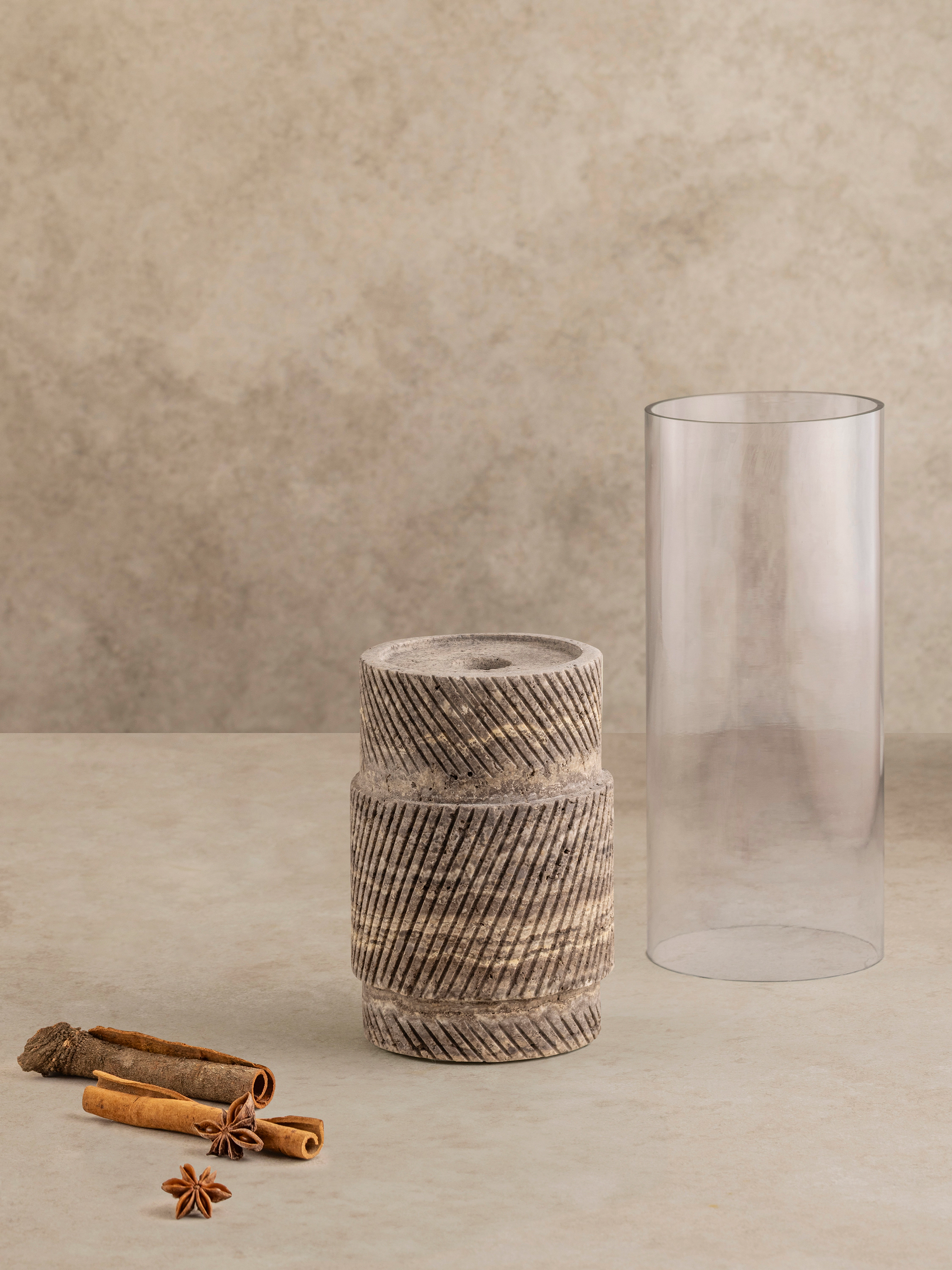 GAURI KOHLI Estonia Onyx Hurricane Candle Holder