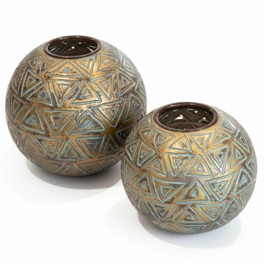 Arcana Aramun Orb Tealight Candle Holder Set