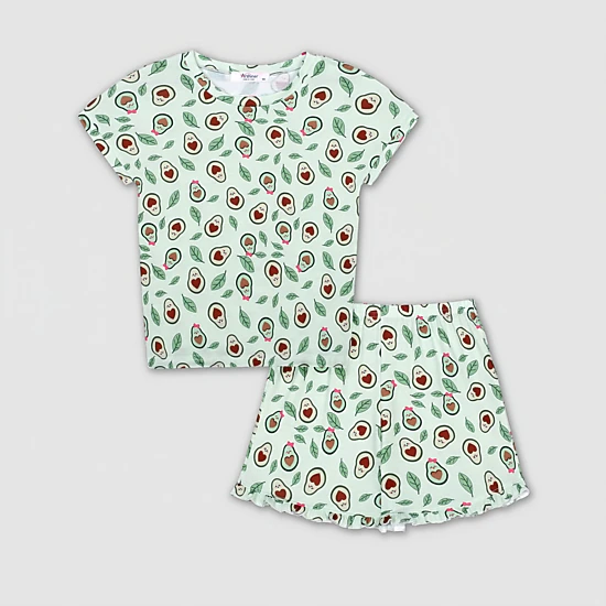Arshiner Girls Tie Dye Lounge Set Fashion Shirt Shorts Pajama Set Little Girls Sleepwear