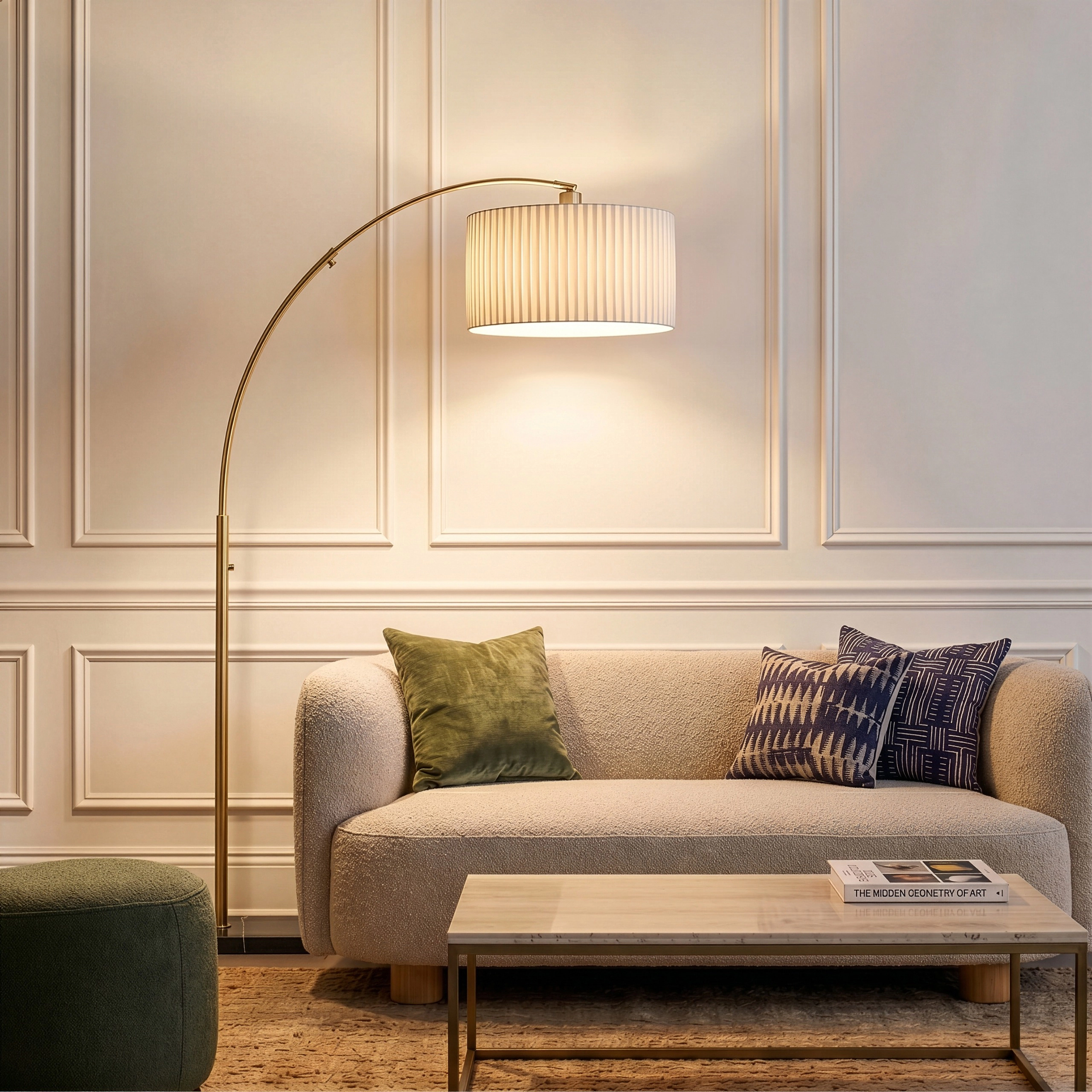 Brightech Aspen Marble Glass Table Lamp