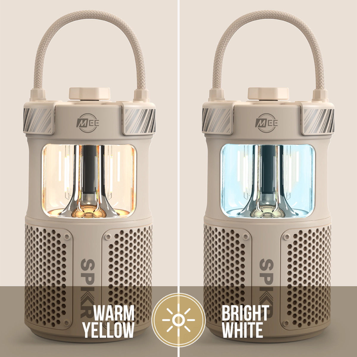 MEE audio lightSPKR Bluetooth Wireless Speaker w/ Camping Lantern