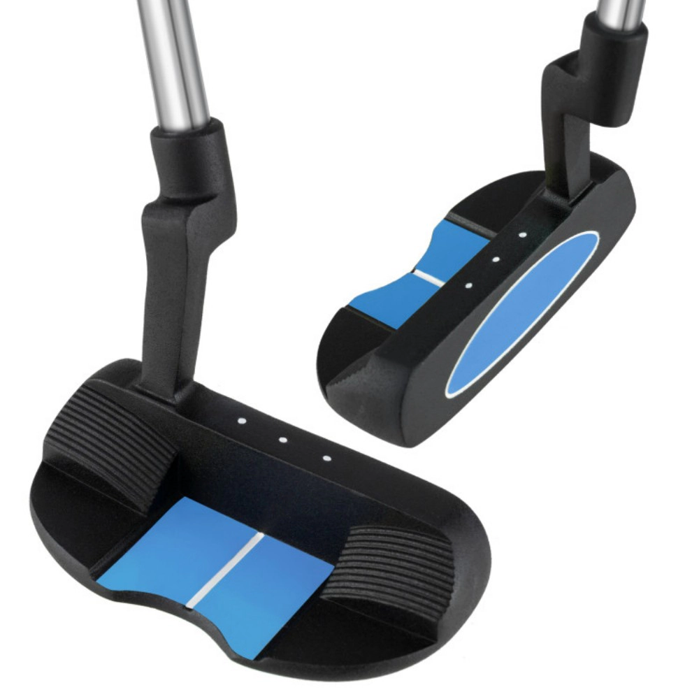 SUGIFT Junior Mallet Putter Golf Club with Zinc Alloy Head 30-in Length Ages 11-14 with Headcover Blue/Pink