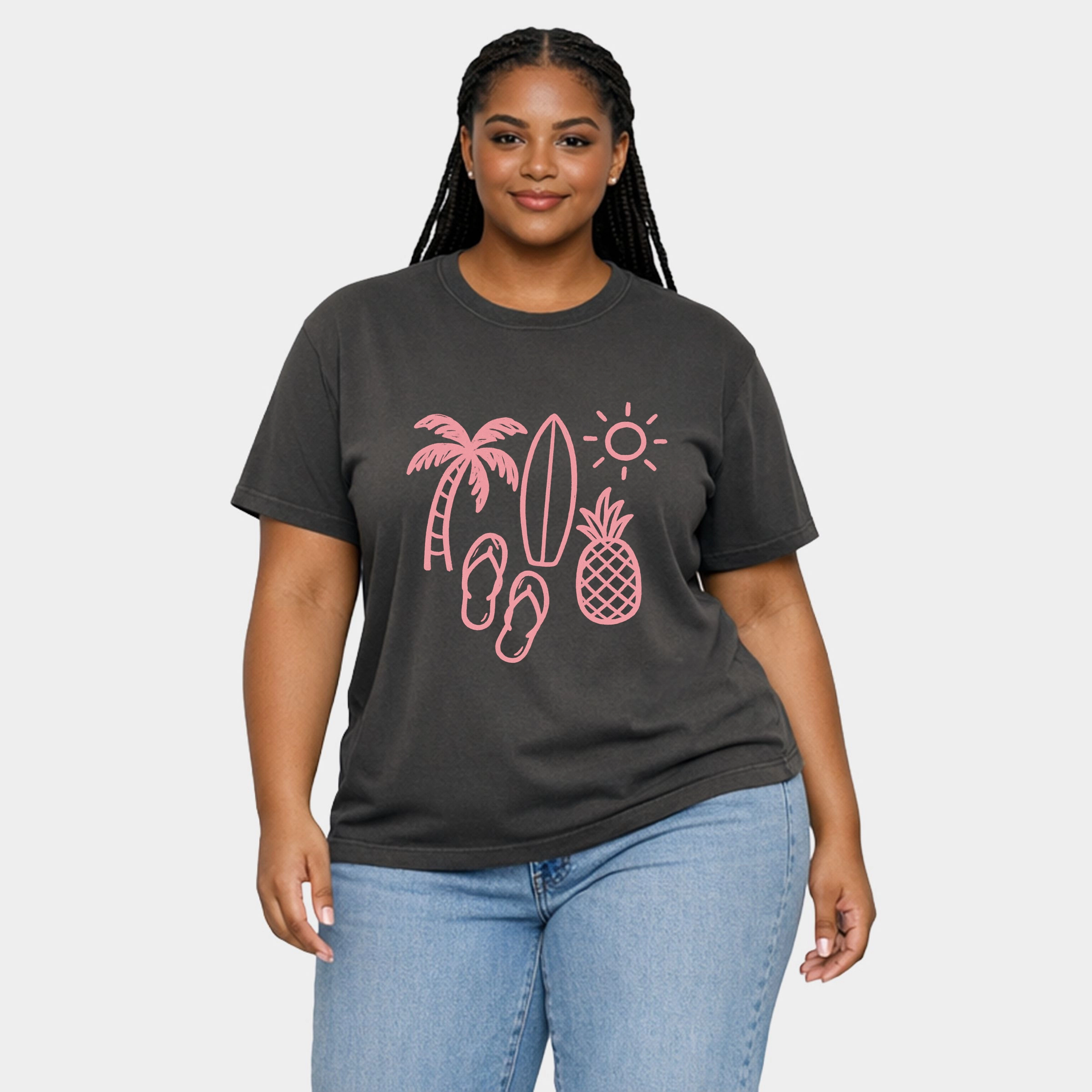 Simply Sage Market - Beach Elements Outline - Women's Plus Sized