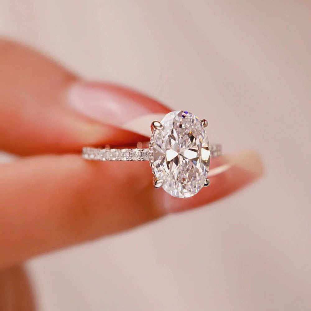 Wardrobe Whimsy Oval Cut Cubic Zirconia Engagement Ring