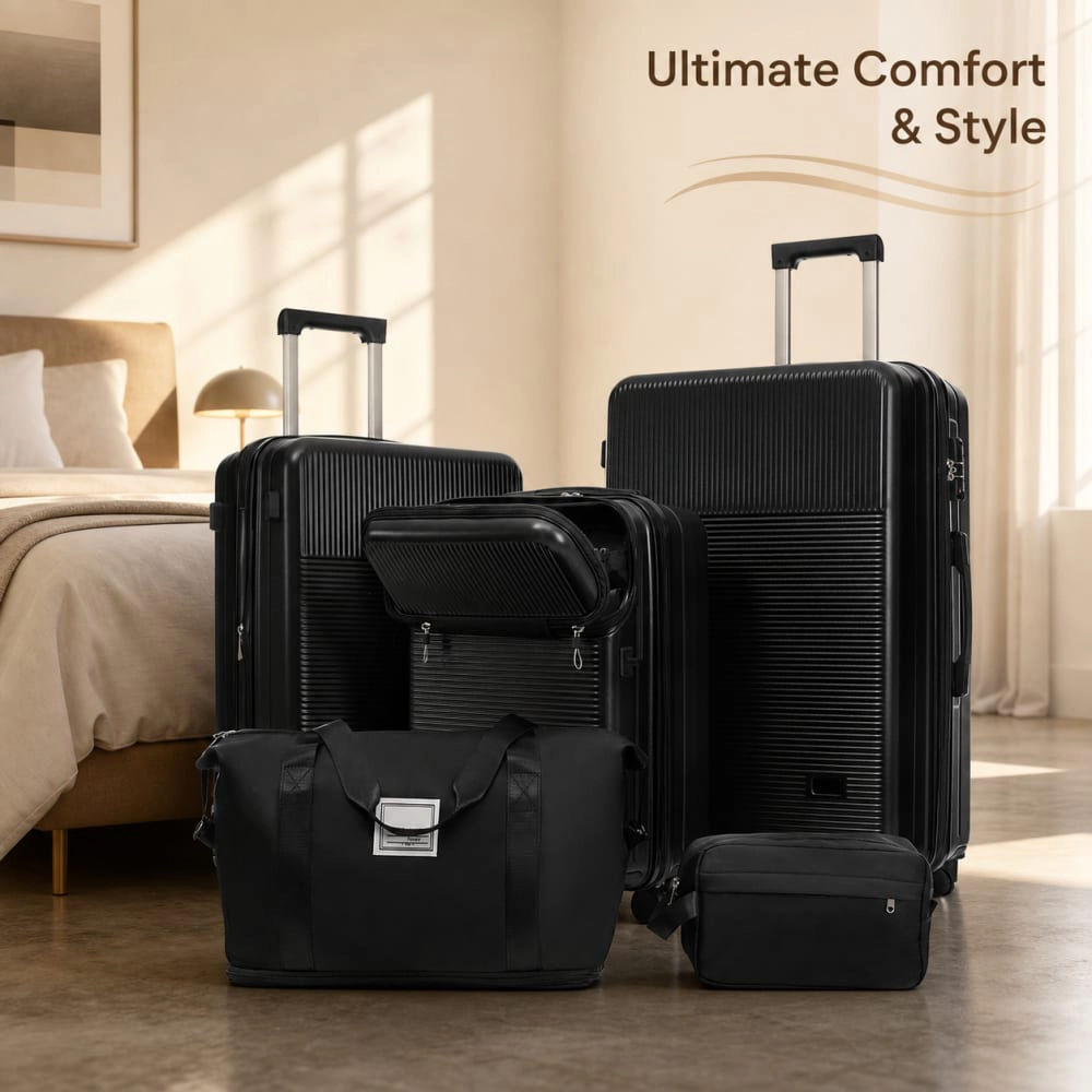 WOW PIONEER Durable Hard Case Spinner Luggage