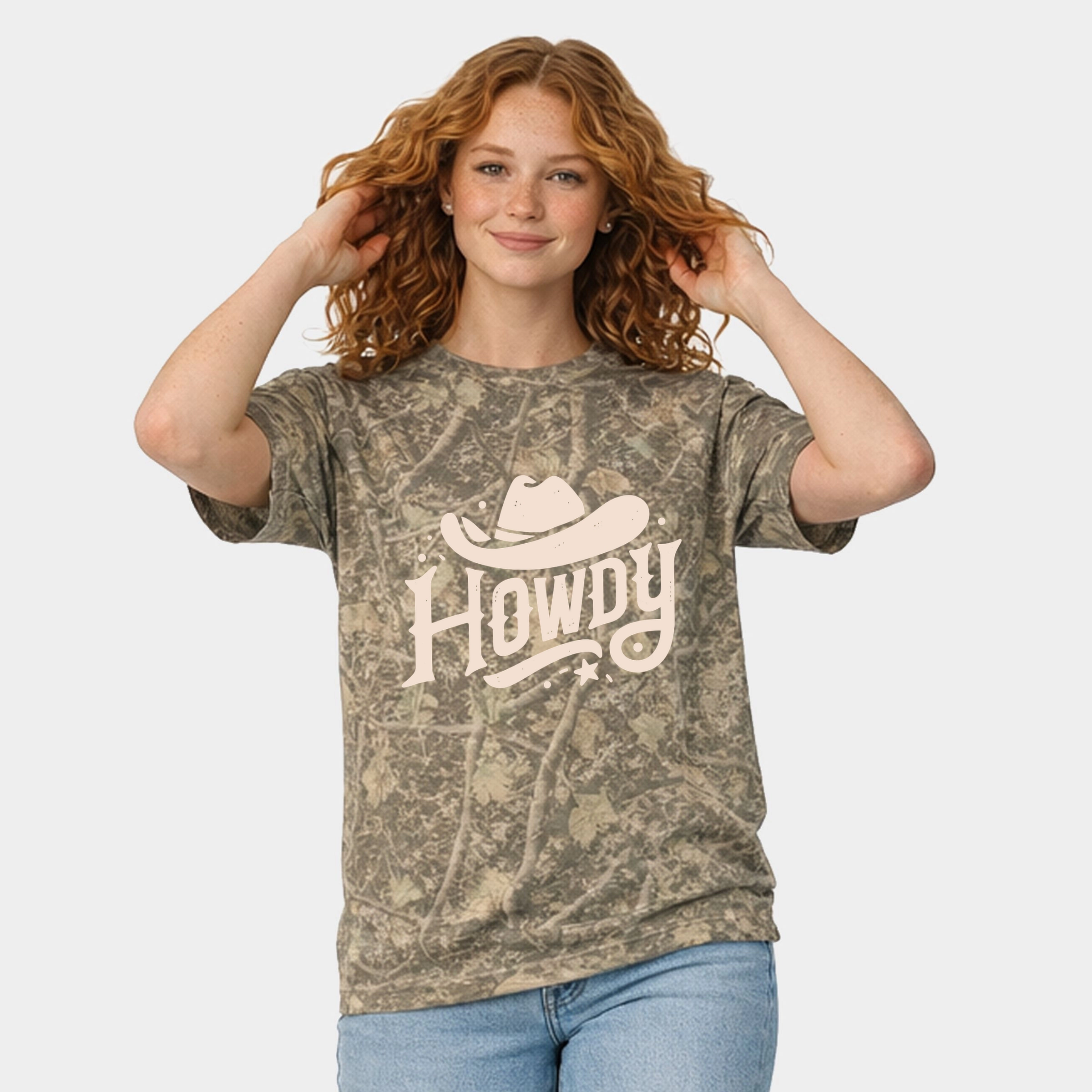 Simply Sage Market - Howdy Western Hat Women's Heavyweight Crew