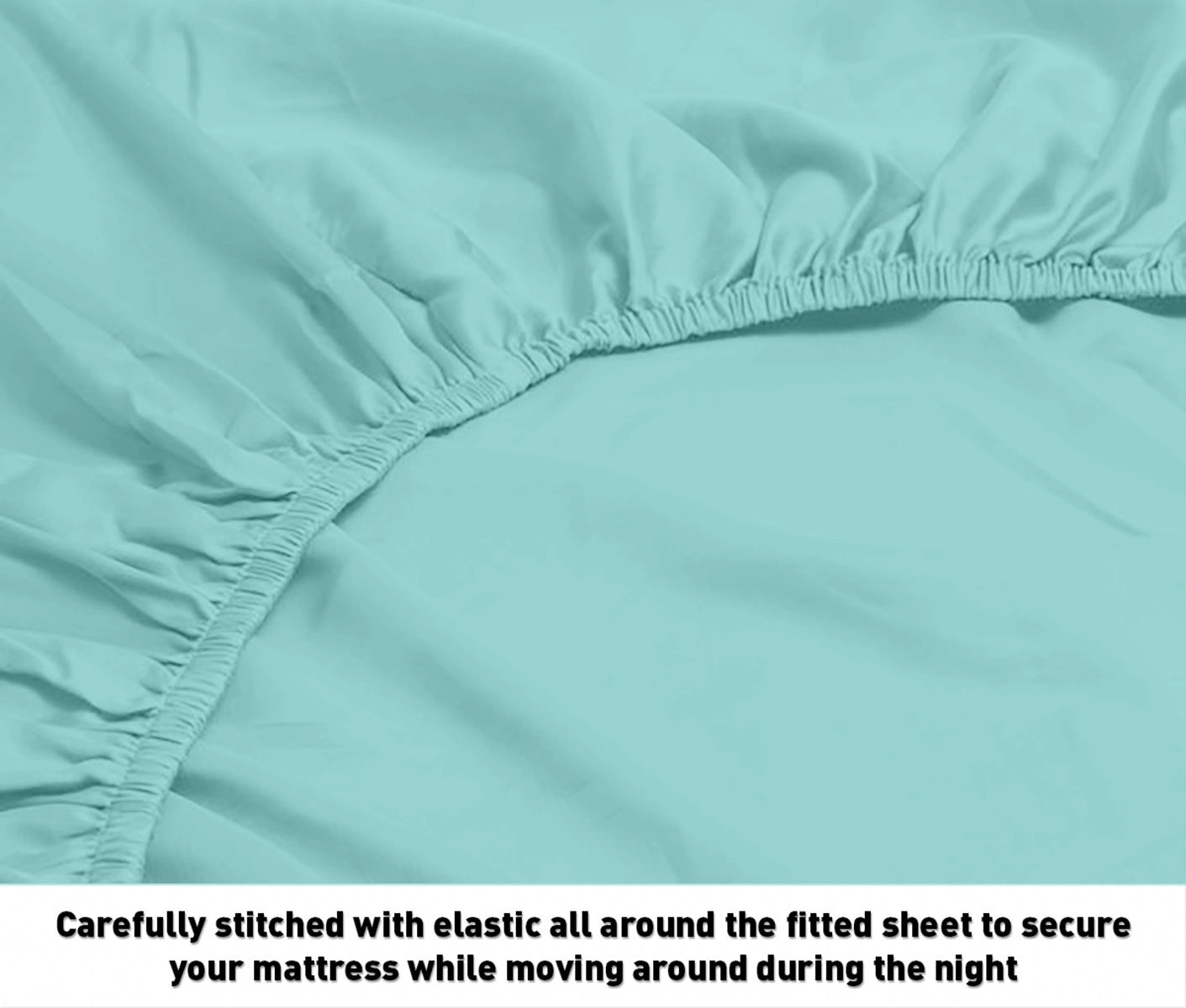 HSH Dream New York Collection 1200 Thread Count Solid Cotton Sheets – Deep Pocket Luxury Bed Set