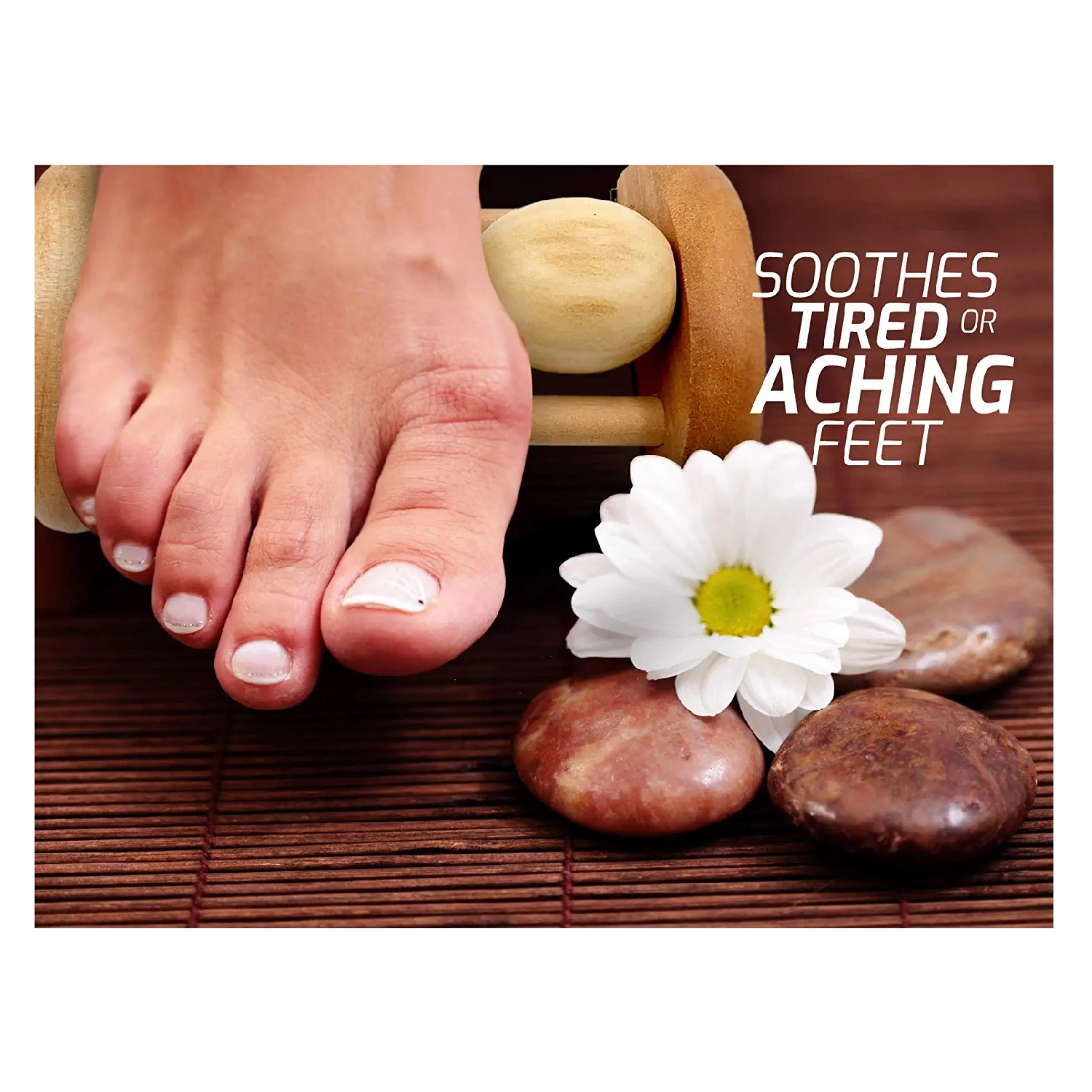 Pursonic Unisex Portable Foot Therapy Wooden Foot Massager
