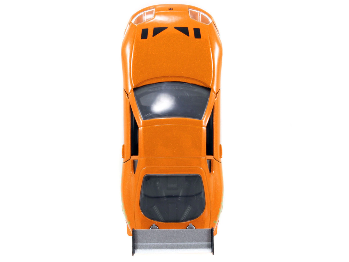 Jada Brian's Toyota Supra Orange with Graphics "The Fast and the Furious" (2001) Movie "Fast & Furious 25th