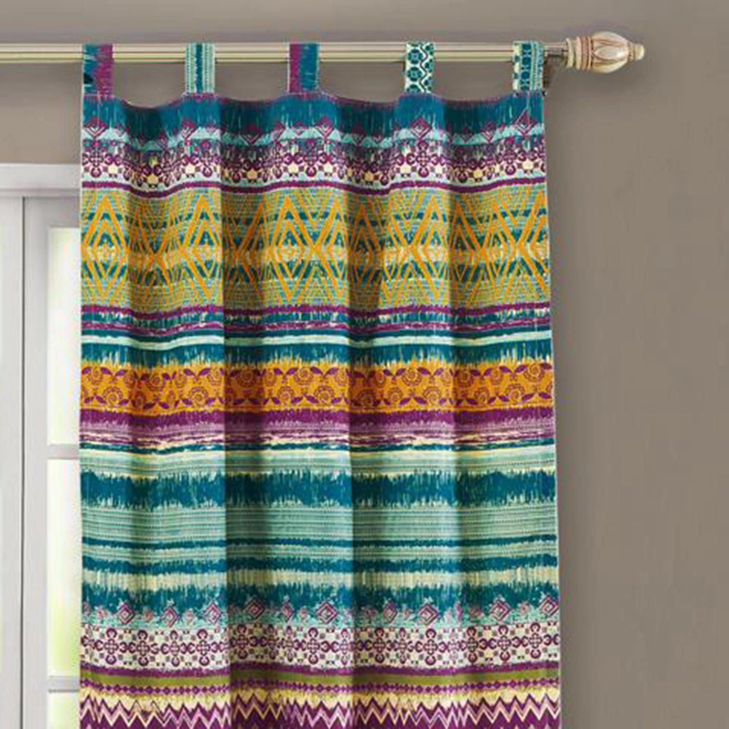 Greenland Home Fashion Southwest Window Panel Pair - Multi 42x84"