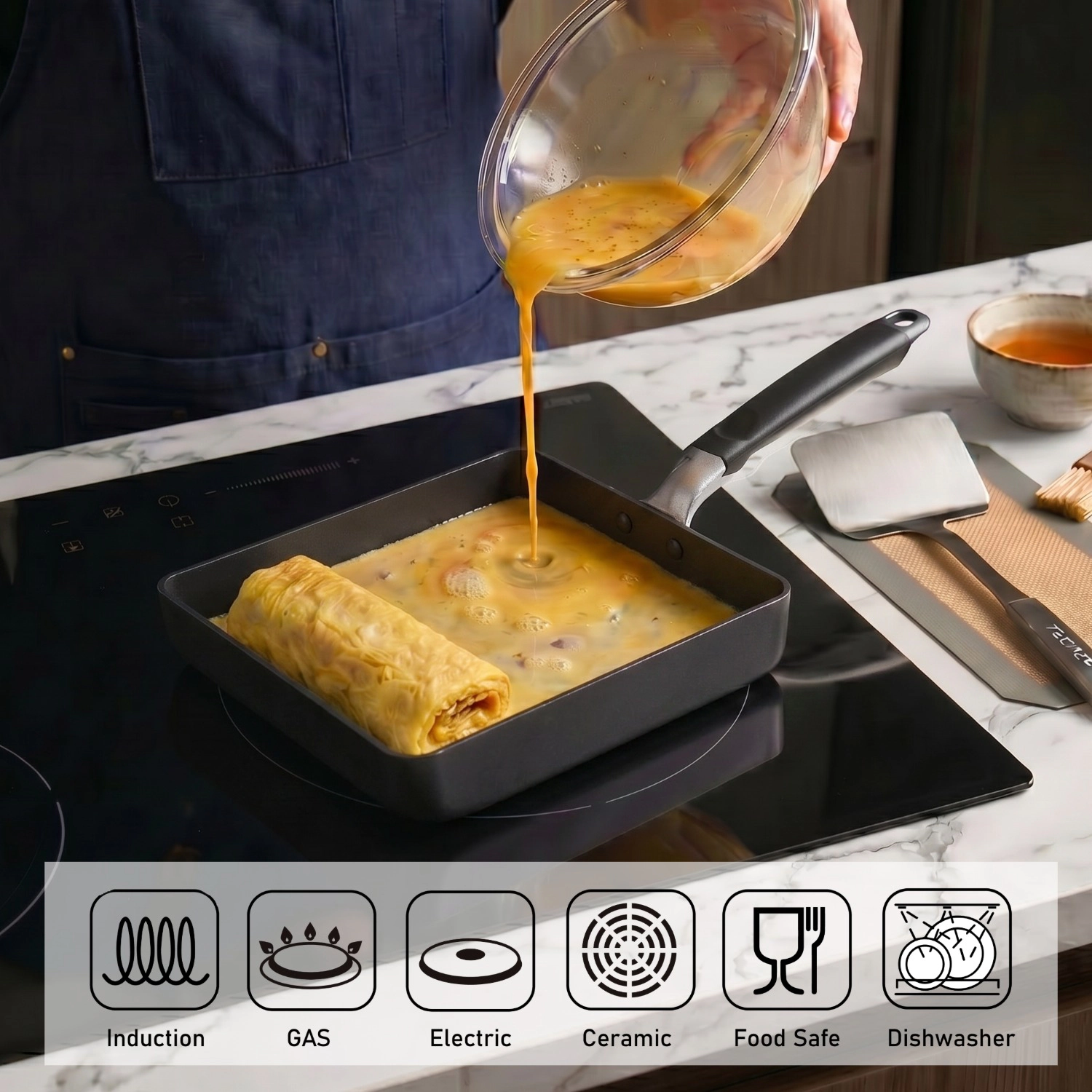 TECHEF - Tamagoyaki Japanese Omelette Pan/Egg Pan