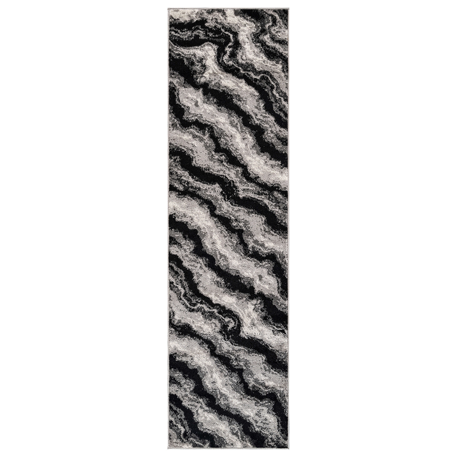 World Rug Gallery Modern Contrast Area Rug for Living Room, Bedroom, or Entryway – Low Pile Indoor