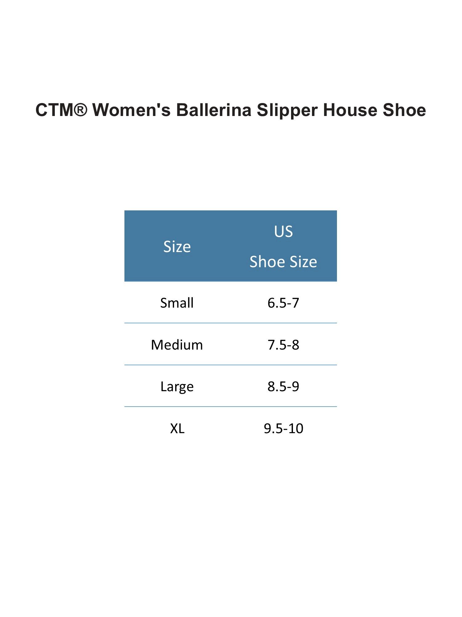 CTM Women's Terry Ballerina Slipper House Shoe (Pack of 2)