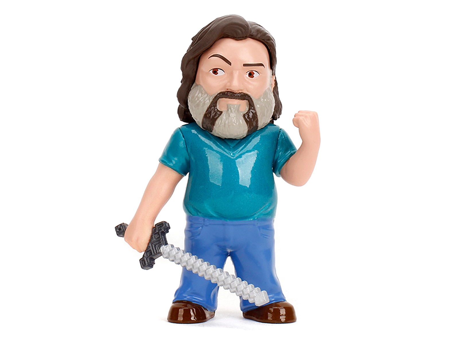 Jada Set of 4 Diecast Figures "A Minecraft Movie" (2025) Movie "Metalfigs" Series Diecast Models by Jada