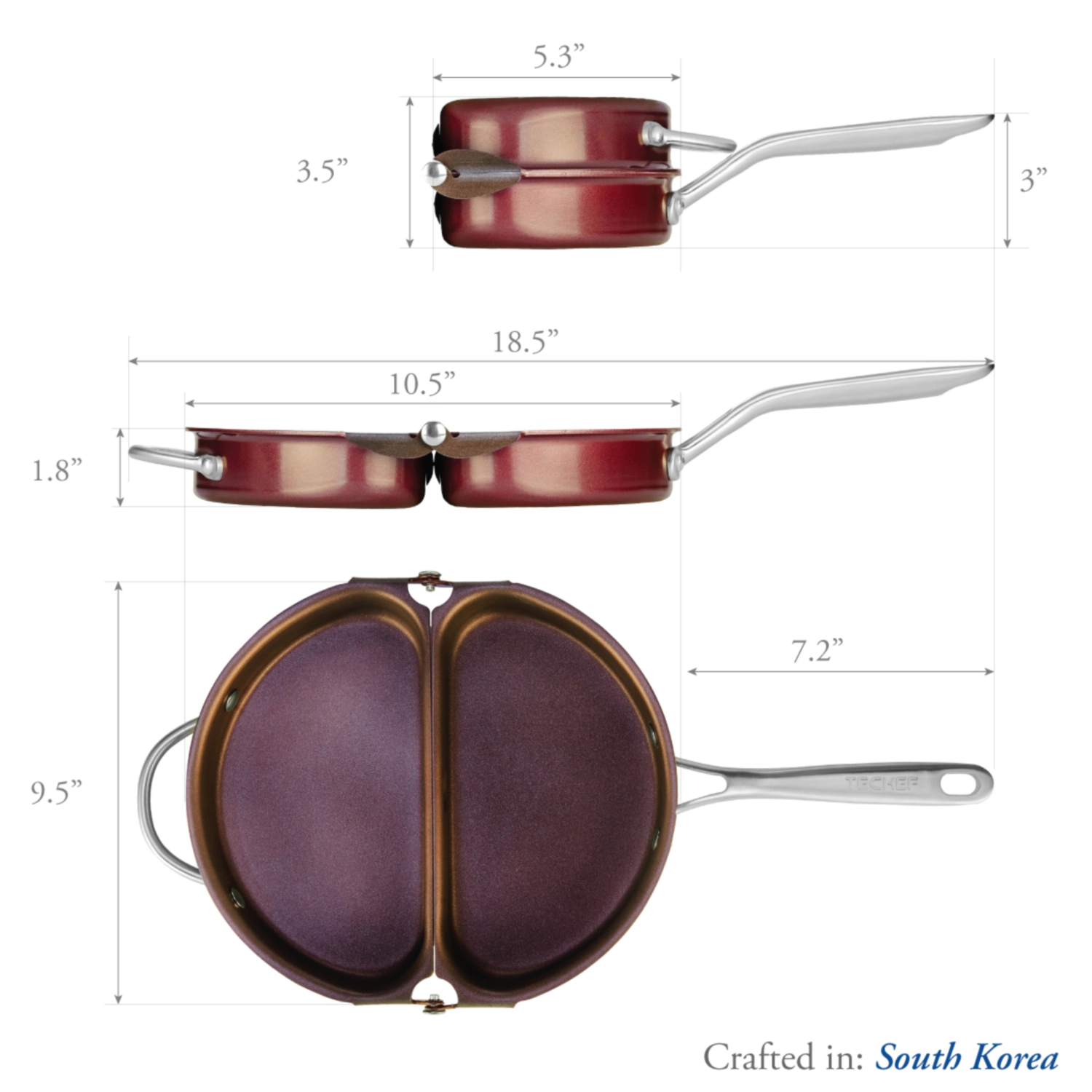TECHEF Frittata and Omelette Pan / Purple