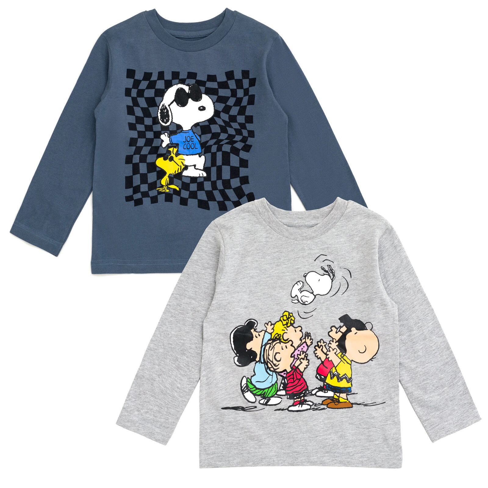 Peanuts Boys' 2-Pack Long Sleeve Tees