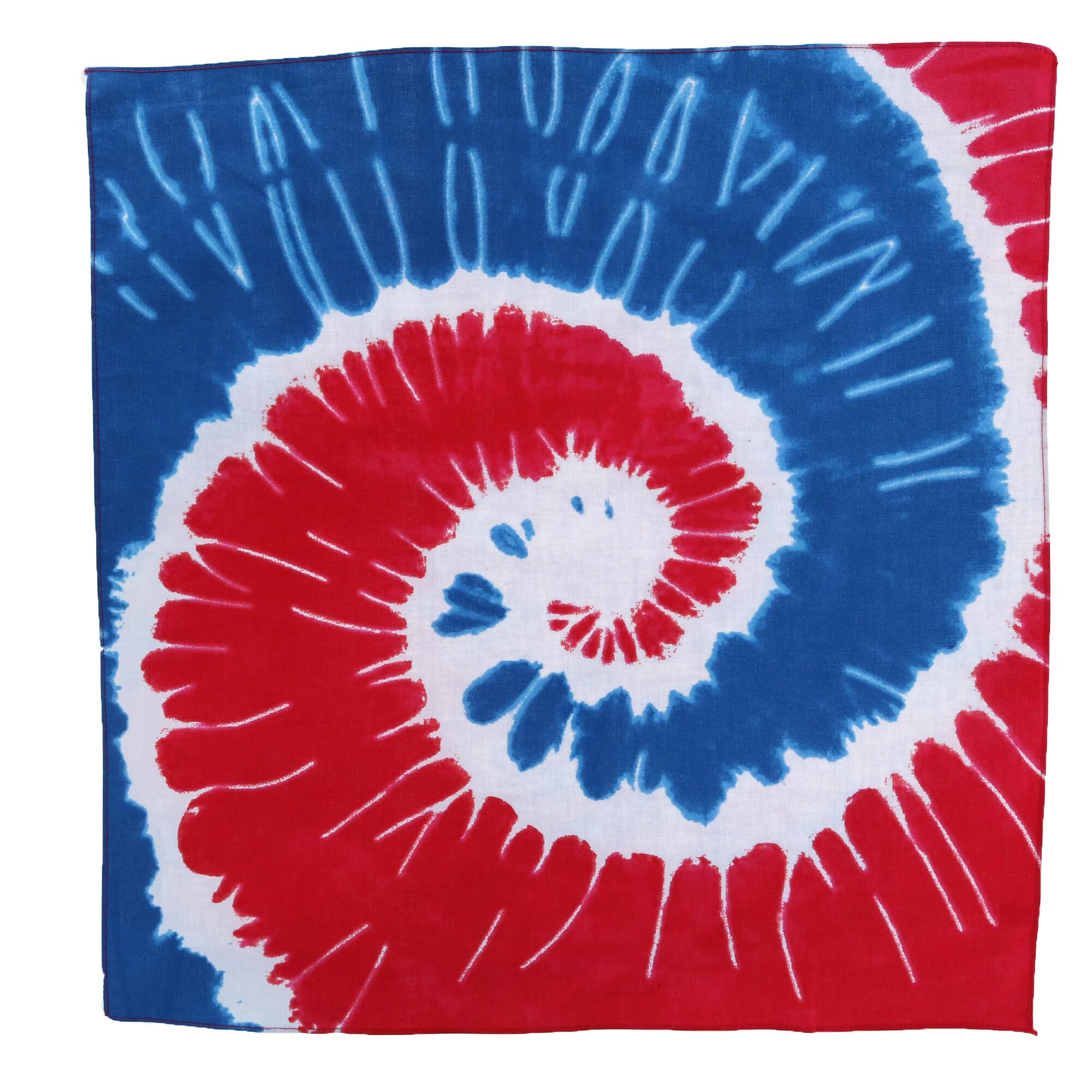 CTM Patriotic Swirl Tie-Dye Bandana