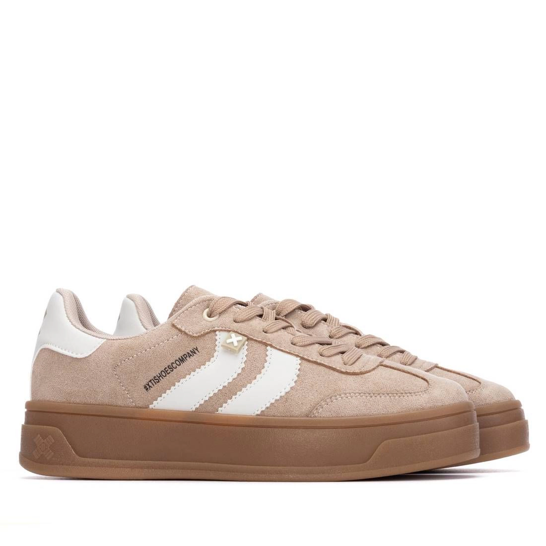XTI Women's Sneakers Round Toe, Flat Sole