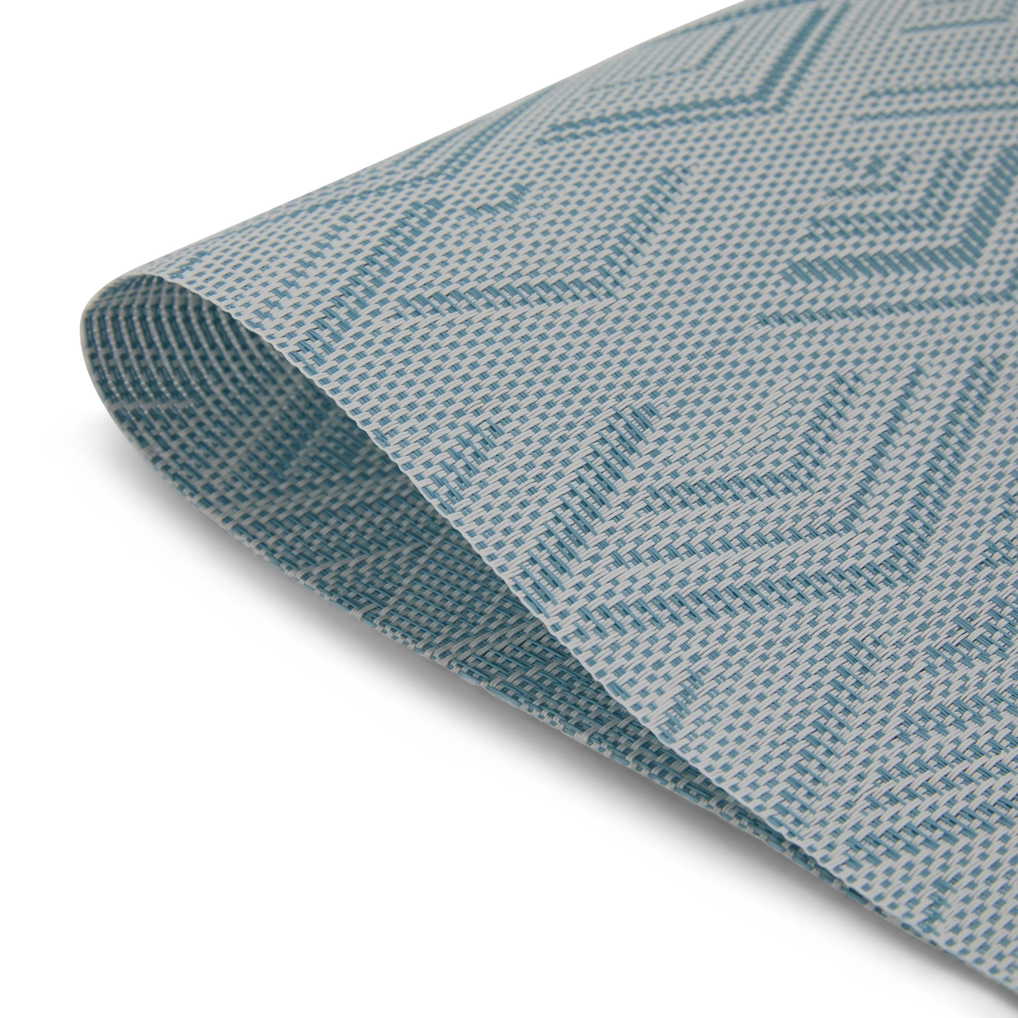 Dainty Home Diamonds Woven Vinyl Reversible Rectangular 12" x 18" Placemat Set of 6