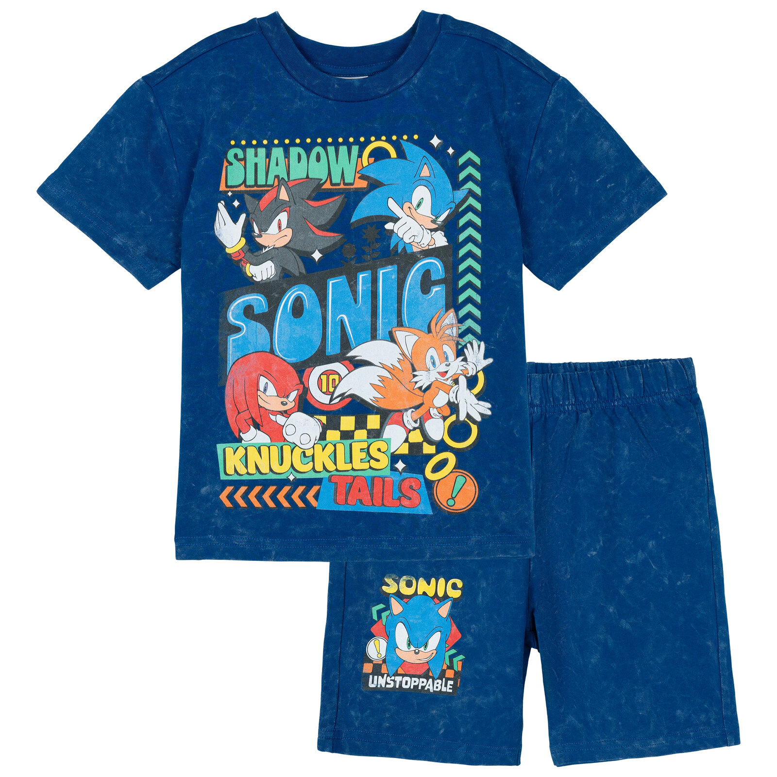 SEGA Sonic the Hedgehog Boys' 2-Piece Tee and Shorts Set