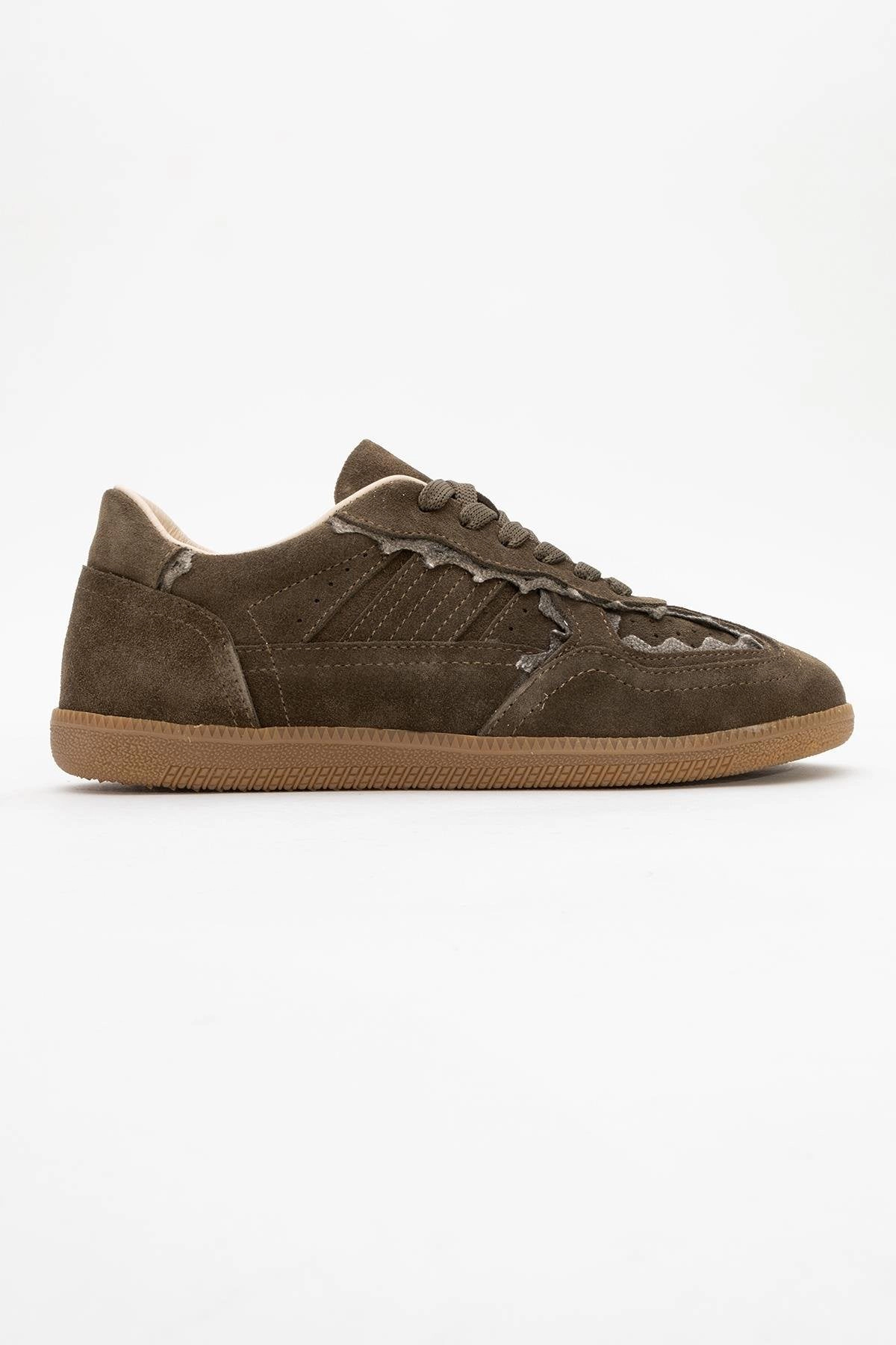 Forever & Always Womens Shiva Suede Leather Sneakers
