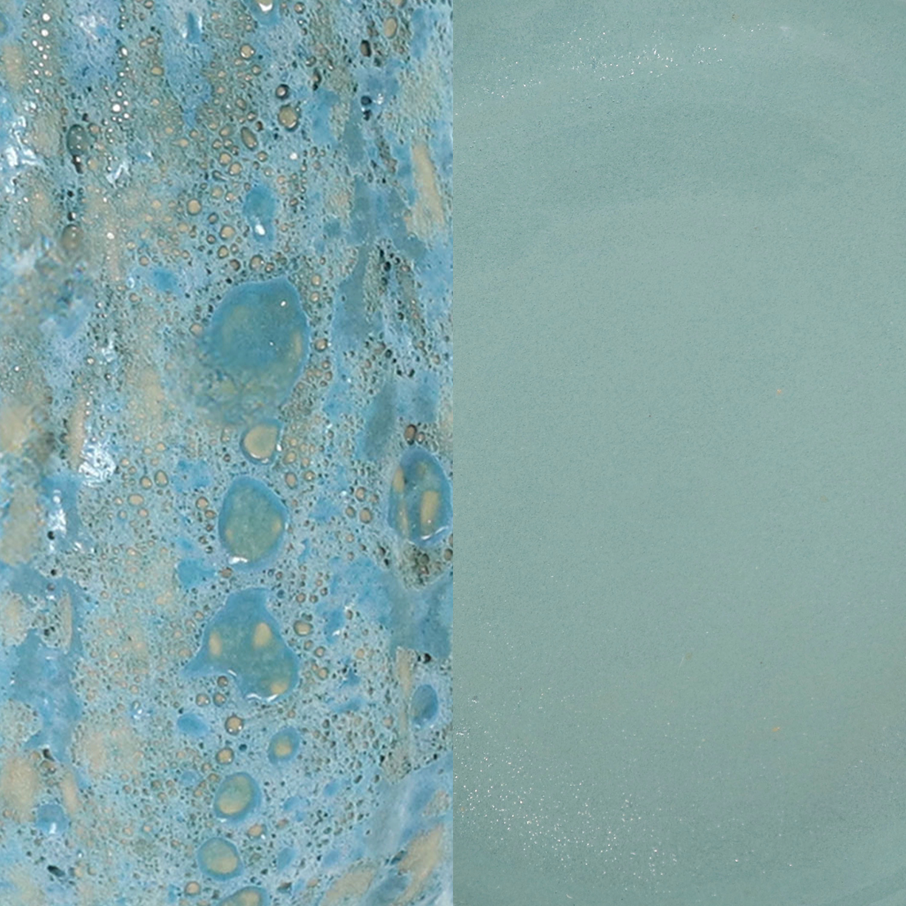 Sunnydaze Ceramic Bird Bath for Outdoors, 18” H, Blue Lava Distressed