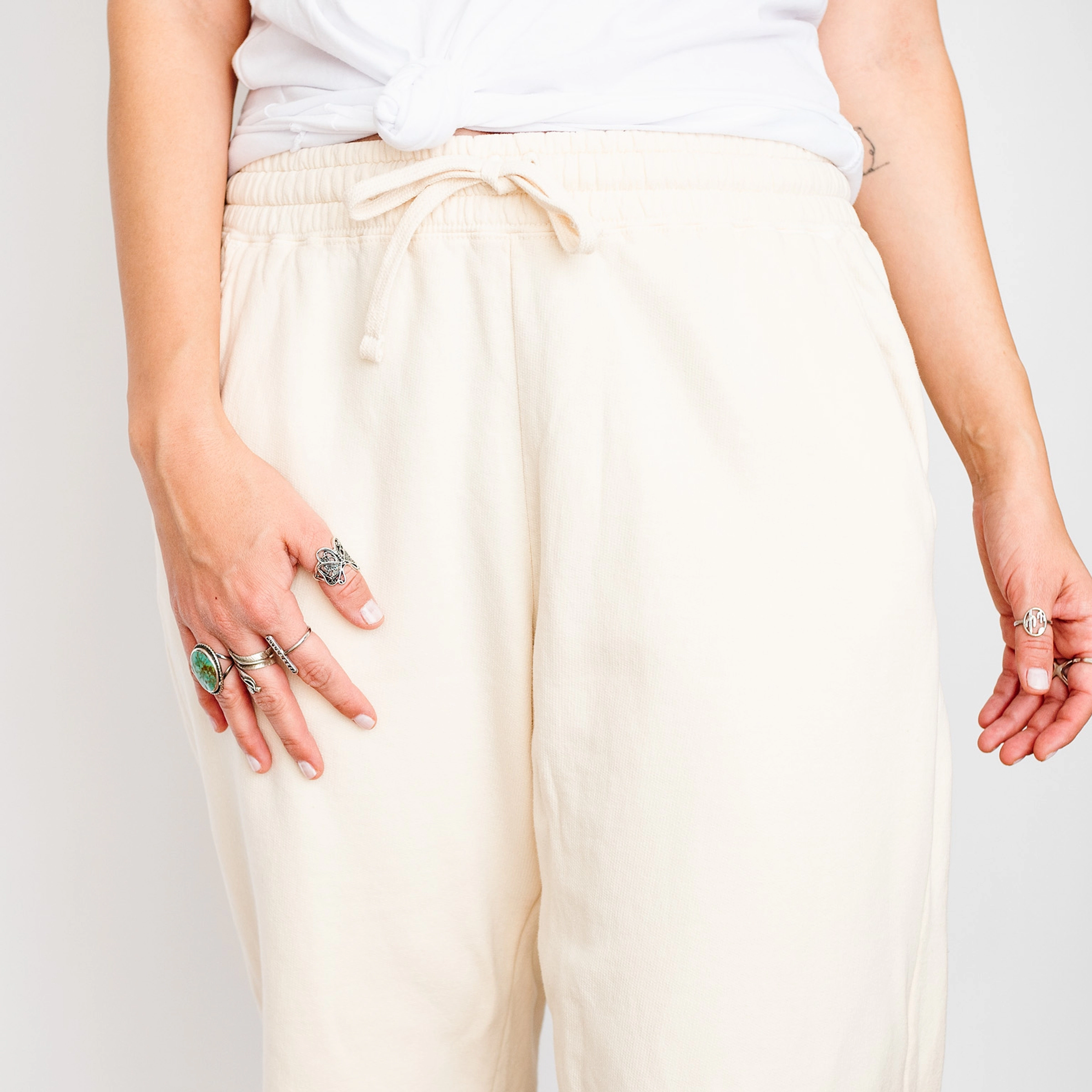 Simply Sage Market - Women's Lightweight Garment Dyed Sweatpants Set Halloween Words