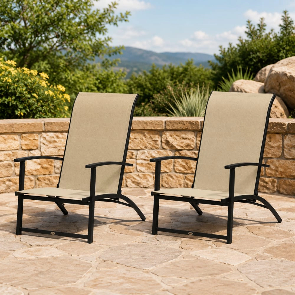 WOW PIONEER Breathable Mesh Patio Chair