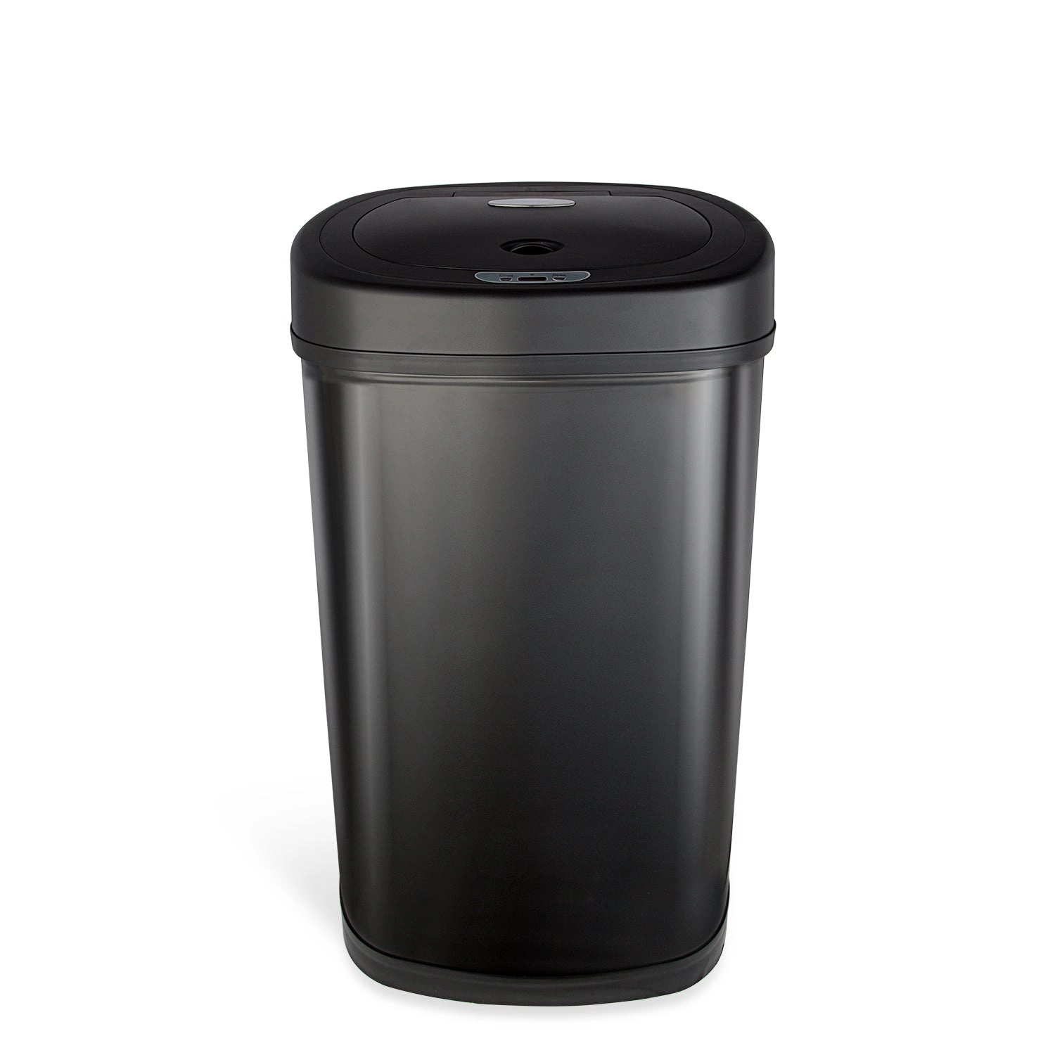 Ninestars Classic Oval 13.2-Gallon Stainless Steel Motion Sensor Trash Can