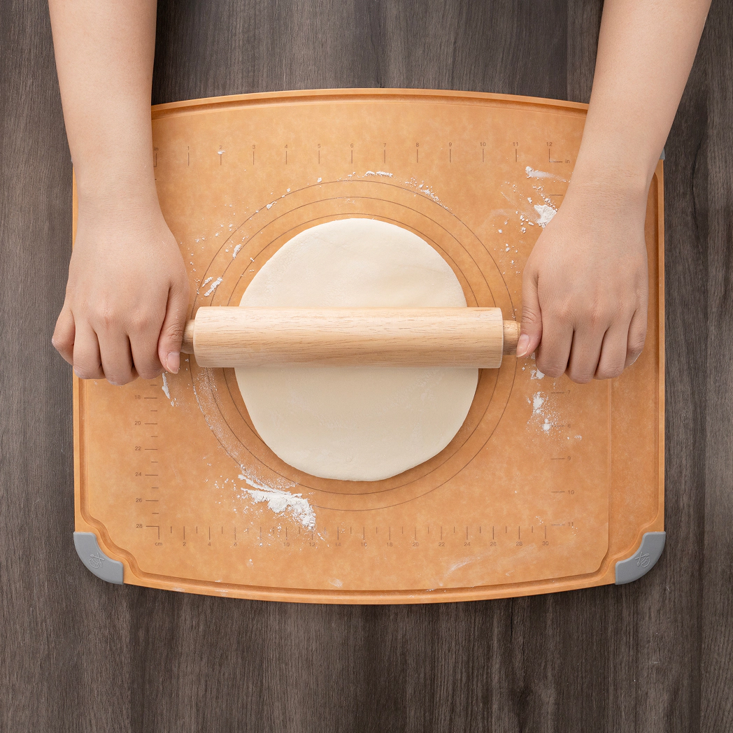 Elihome Natural Wooden Cutting Board - Heat-Resistant Up to 350°F