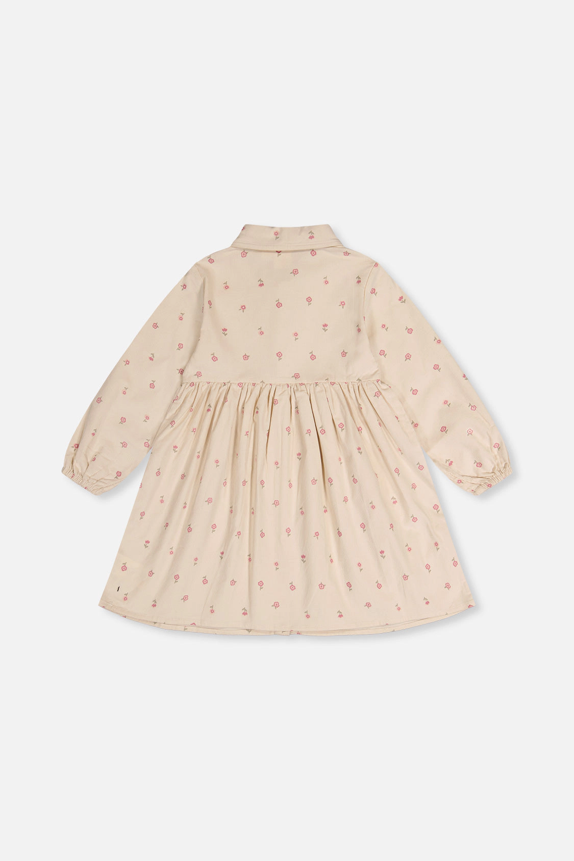 Deux par Girls Floral Print Corduroy Shirt Dress