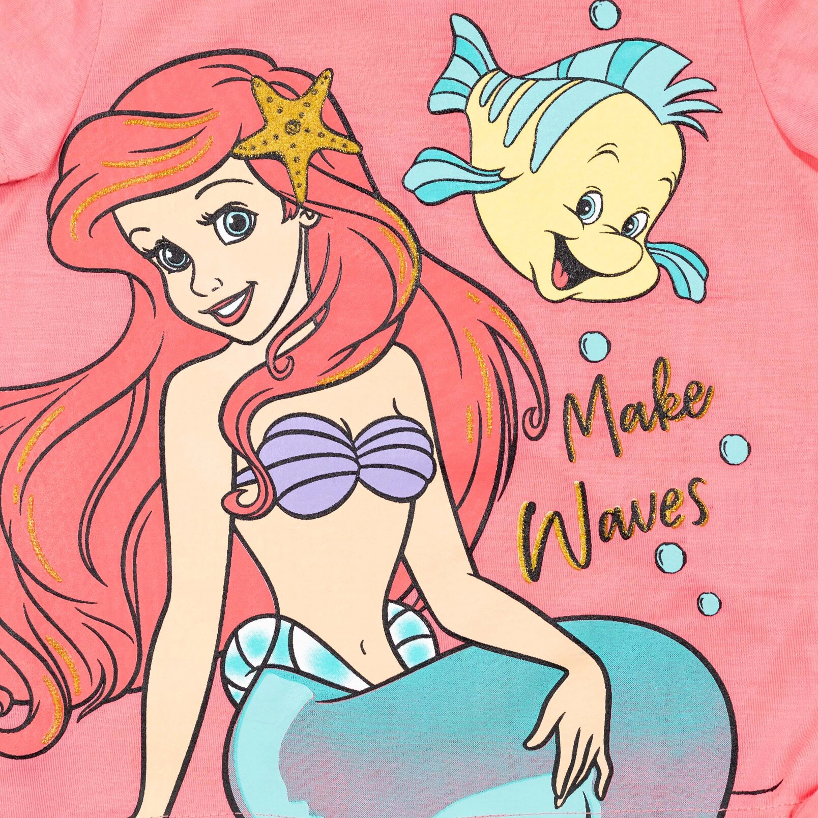 Disney Princess Girls' 2-Piece Tee and Shorts Set